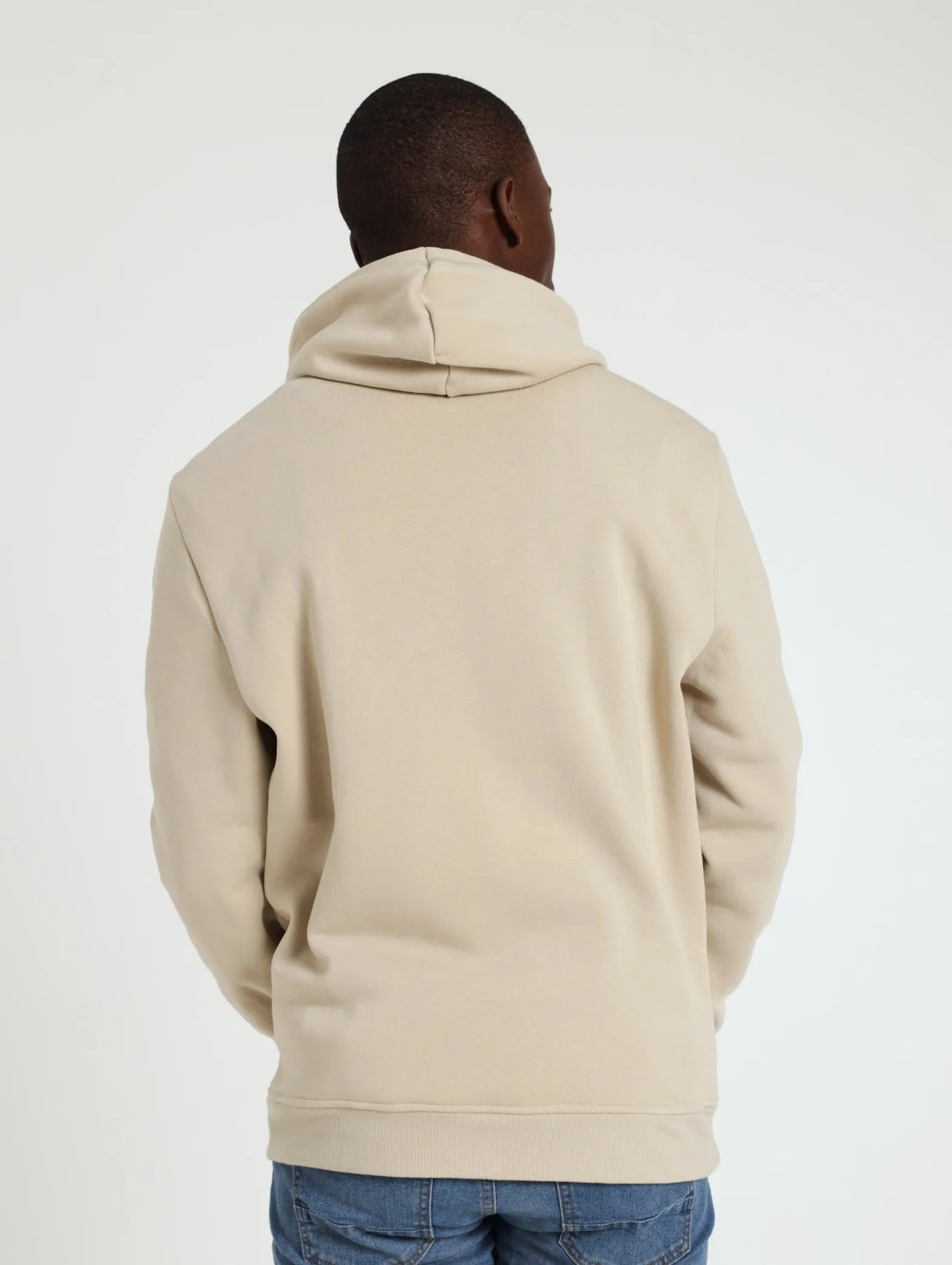 Daily Grind Print Hoody - Light Stone