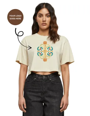 Damen Comfy Shop, Salon & Studio Kurzes, oversized T-Shirt mit Ihrem Logo