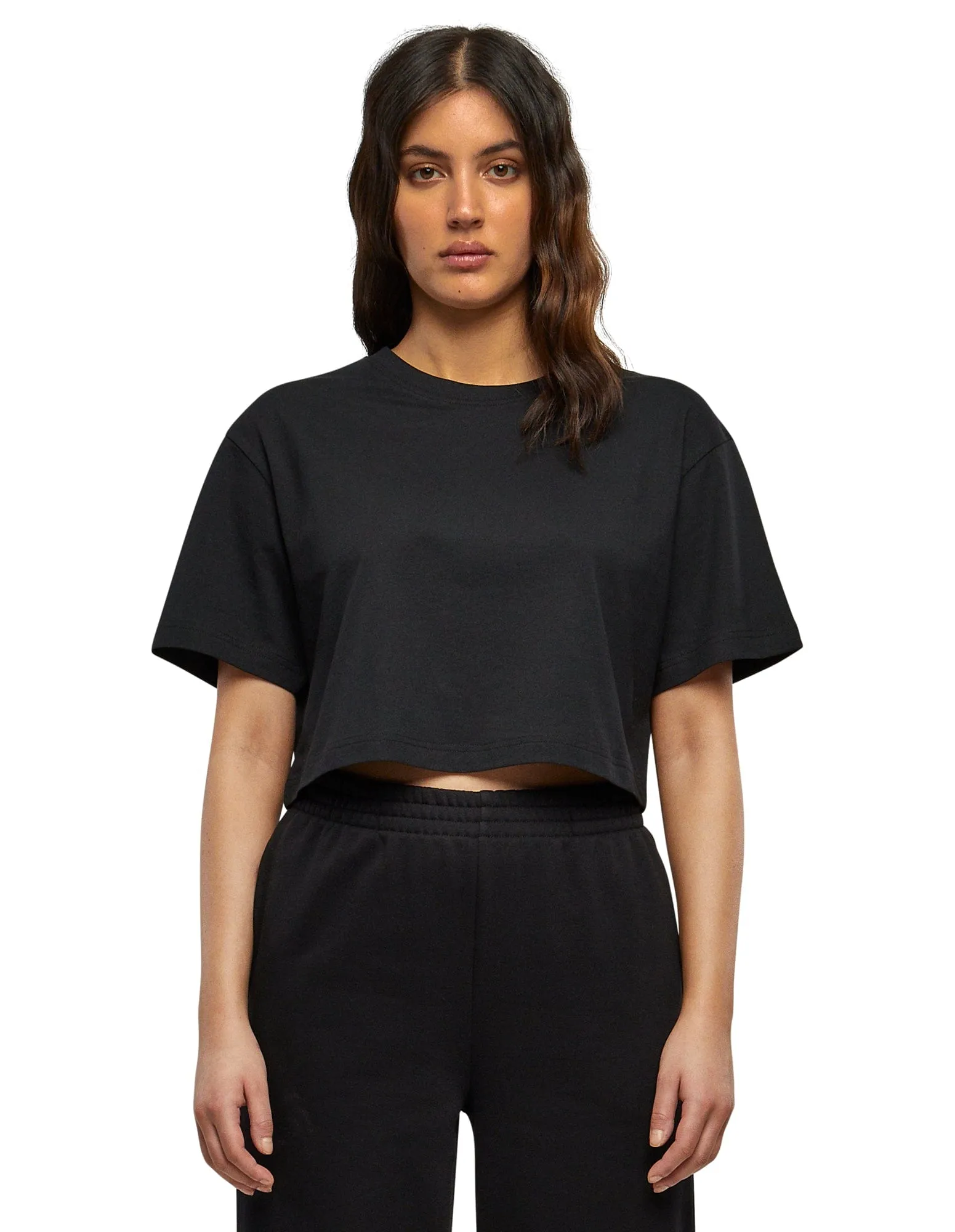 Damen Comfy Shop, Salon & Studio Kurzes, oversized T-Shirt mit Ihrem Logo