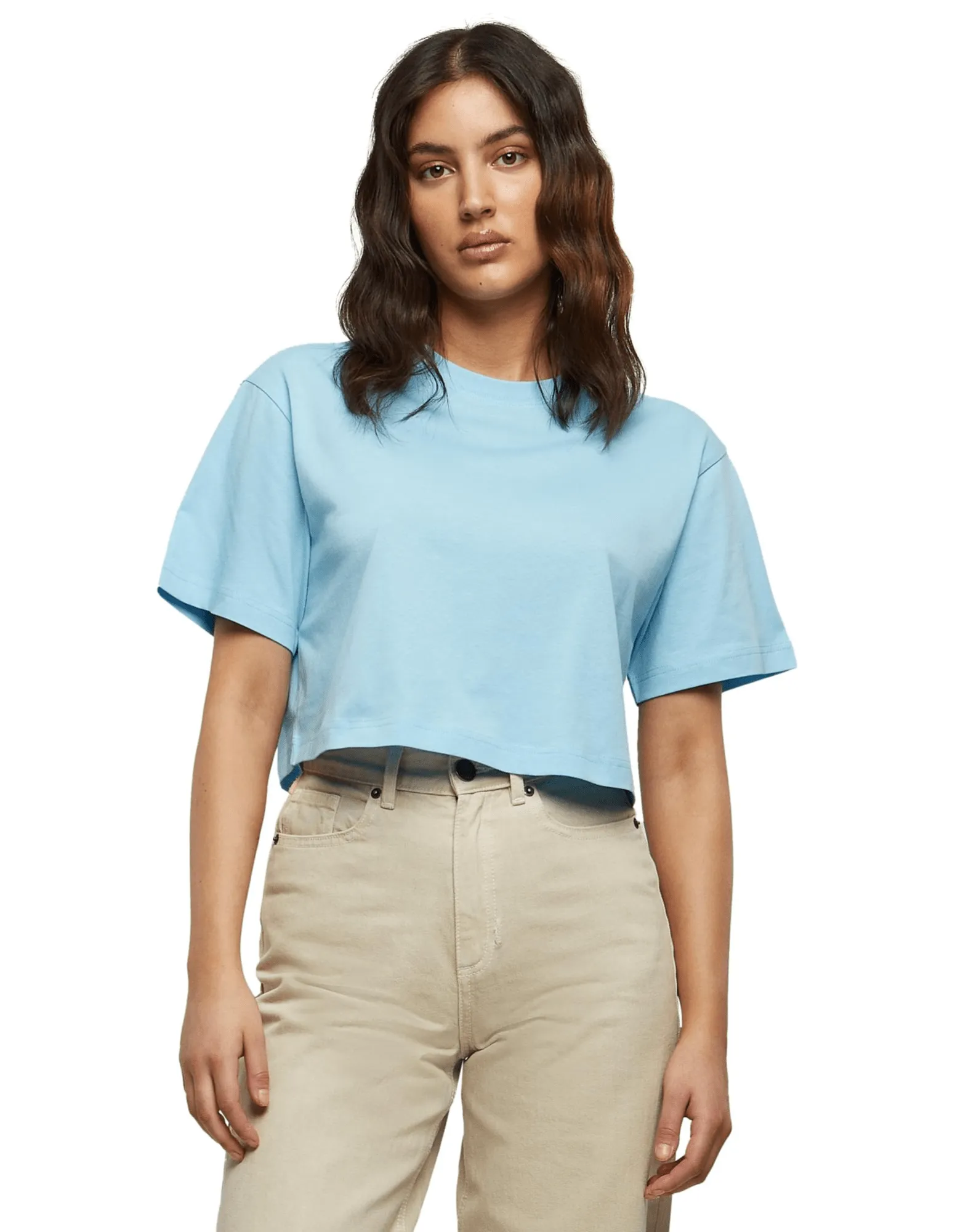 Damen Comfy Shop, Salon & Studio Kurzes, oversized T-Shirt mit Ihrem Logo