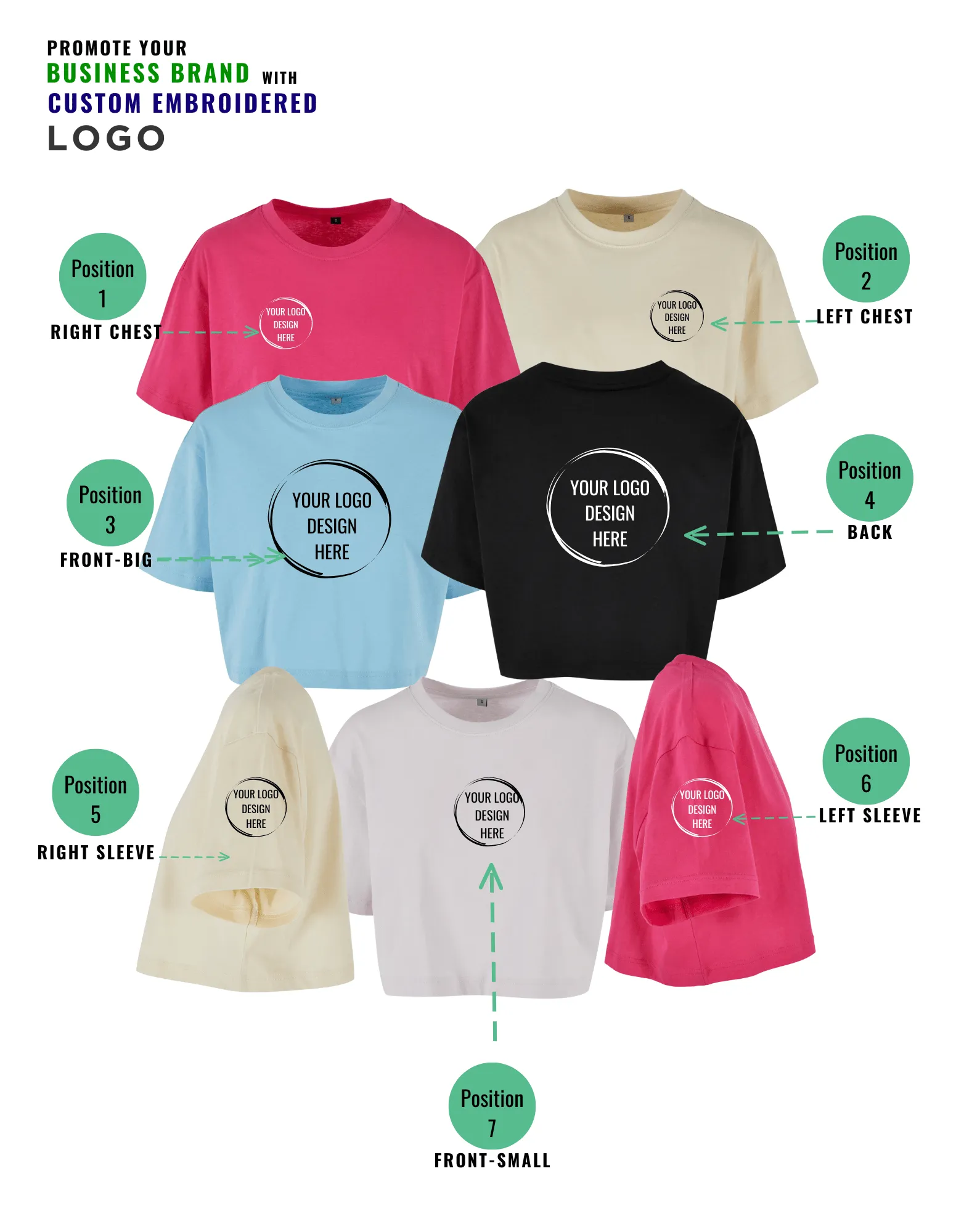 Damen Comfy Shop, Salon & Studio Kurzes, oversized T-Shirt mit Ihrem Logo