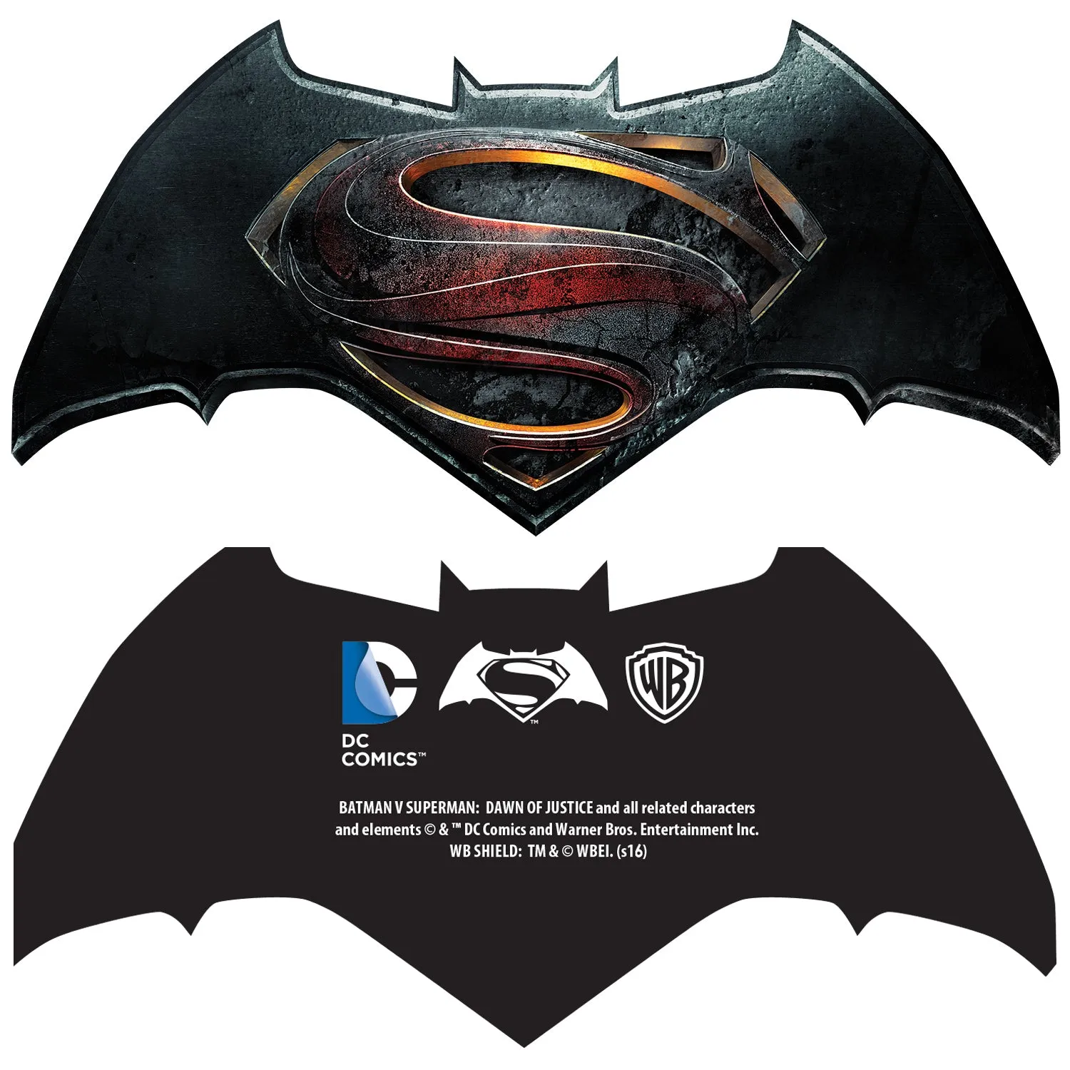 DC Batman V Superman Wonder Woman Stencil Strength Official Women's T-shirt (Black)