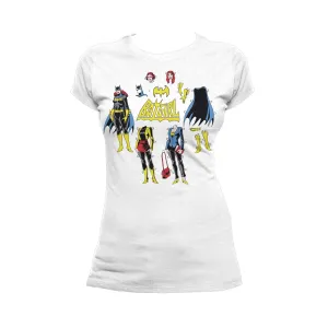 DC Comics Batgirl Logo Cut Out Official Women's T-shirt (White)