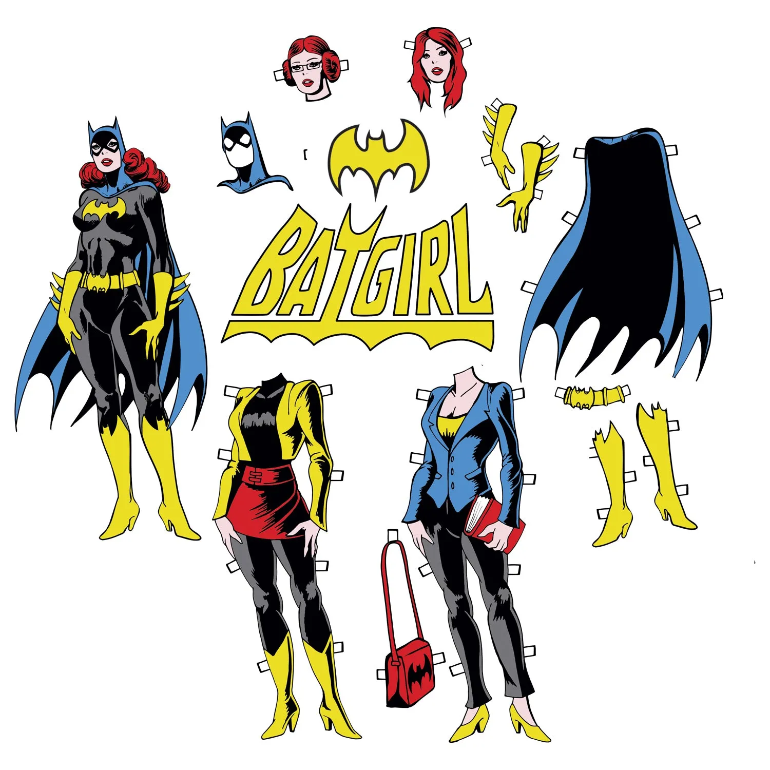 DC Comics Batgirl Logo Cut Out Official Women's T-shirt (White)