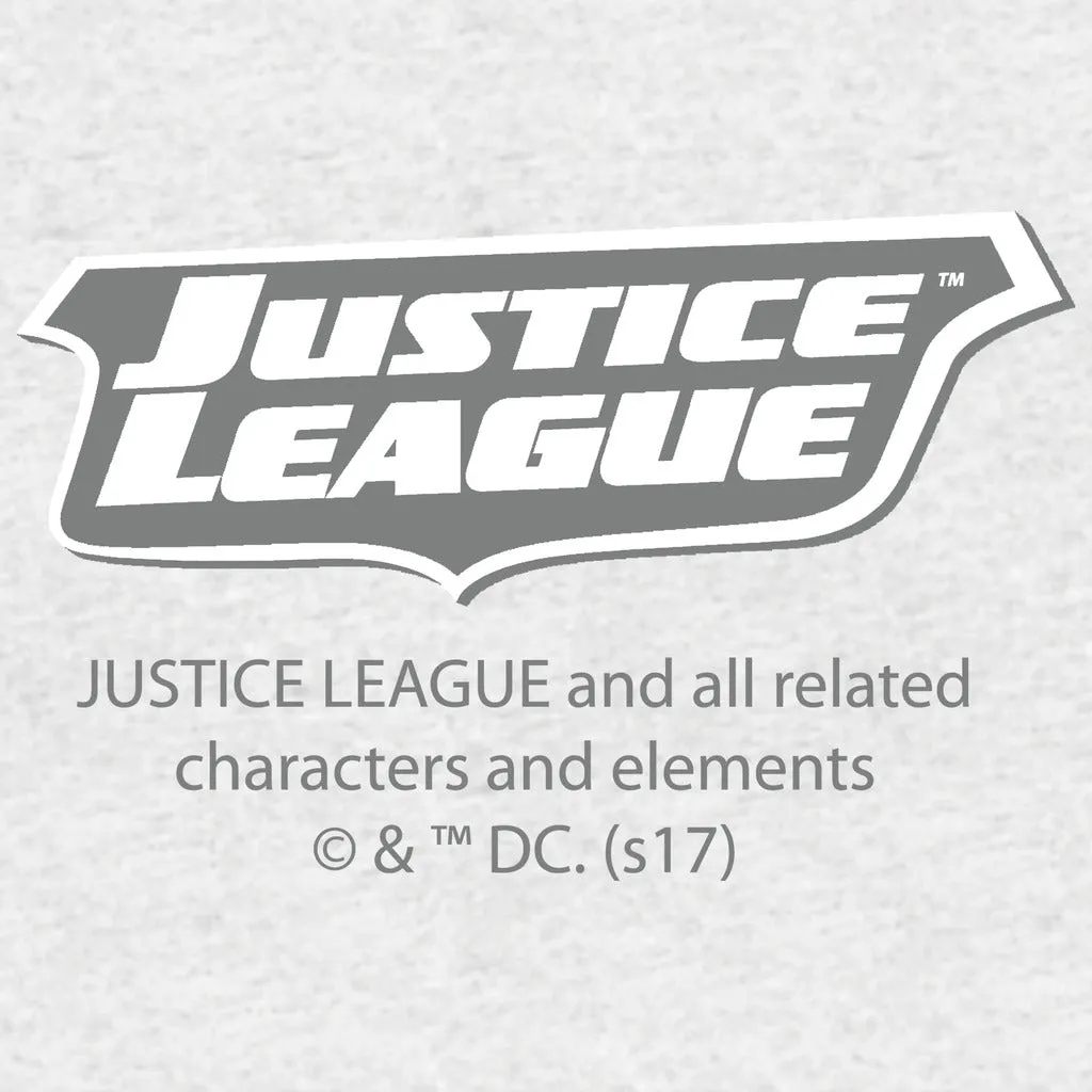 DC Comics Justice League JLA Classic Logo Official Women's T-shirt (Sports Grey)