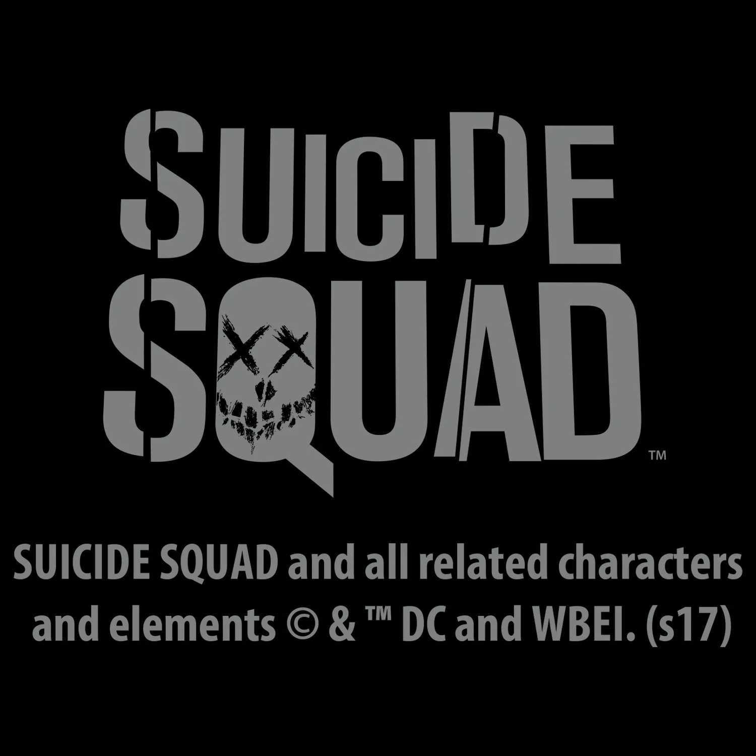 DC Suicide Squad Joker Logo Official Women's T-shirt (Black)