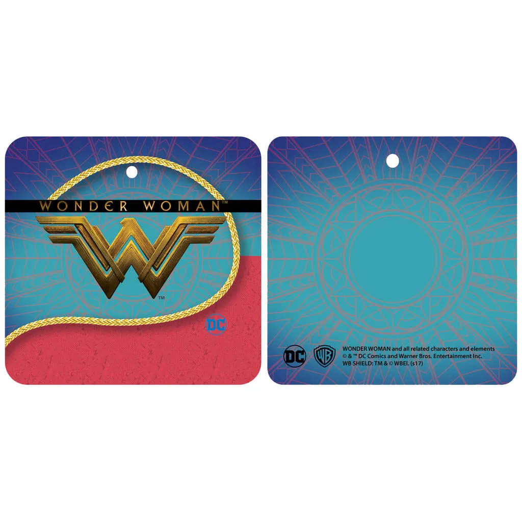 DC Wonder Woman Logo 3D Shield Official Women's T-shirt (Red)