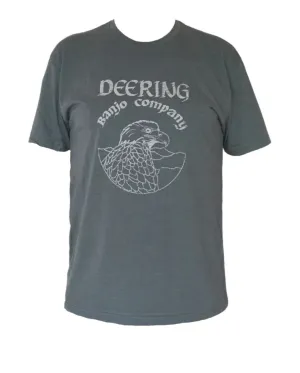 DEERING HEATHER KNIT EAGLE T-SHIRT - SLATE BLUE (L)