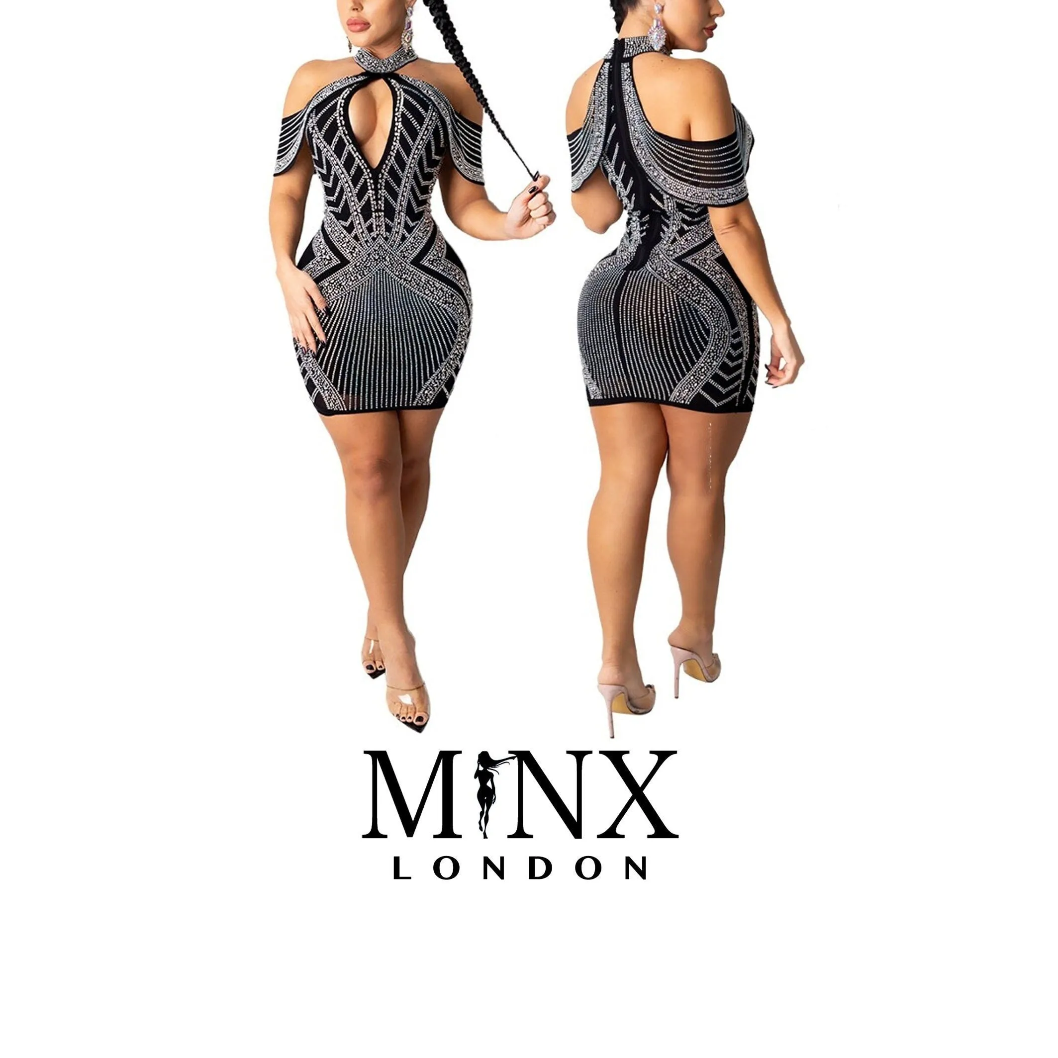 Diamond Dress | Rhinestone Dress | Dress with Diamonds | Party Dress | Nightclub Dress | Dress | Sexy Dresses | Girls Dress | Sexy Dress