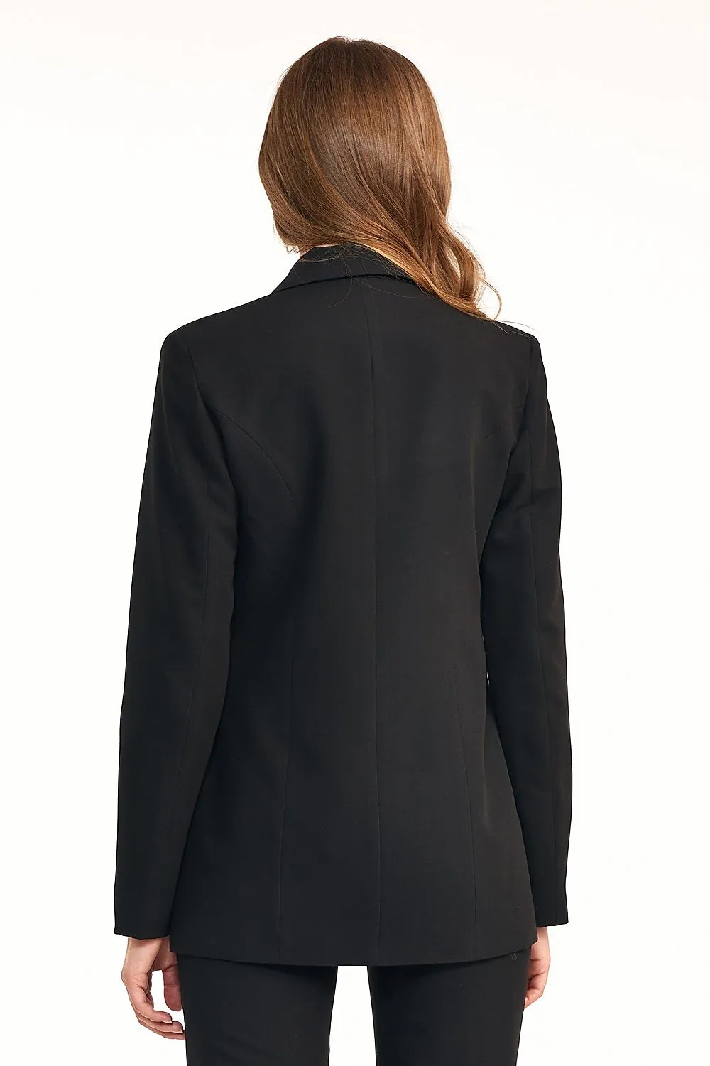 Double-Breasted Longline Tailored Jacket