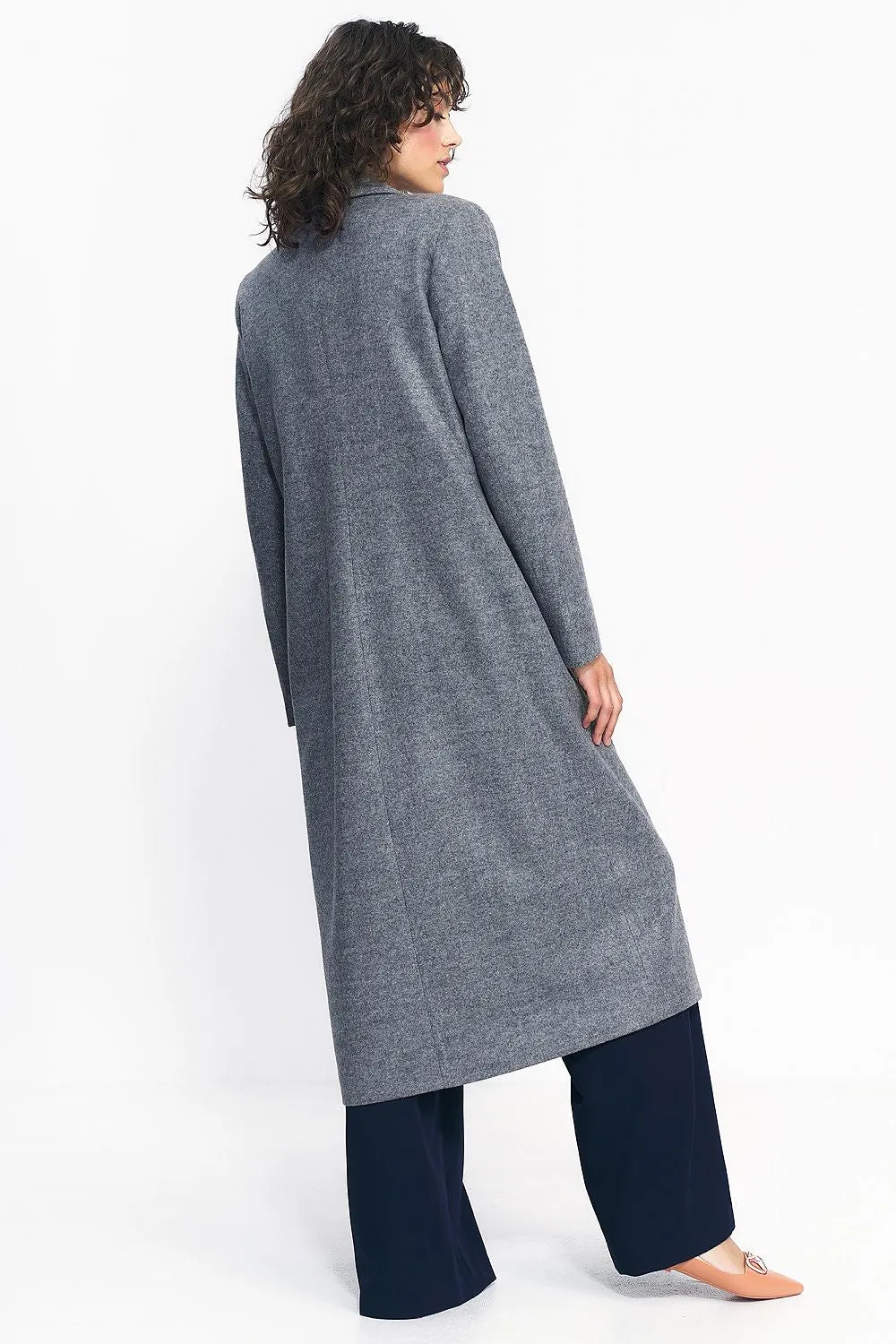 Double-Breasted Tailored Oversized Coat