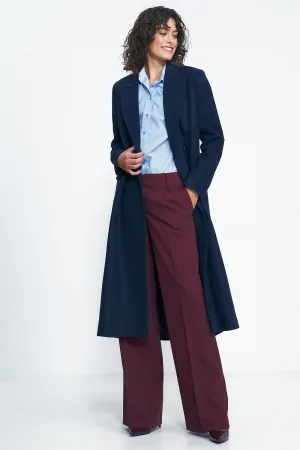 Double-Breasted Tailored Oversized Coat