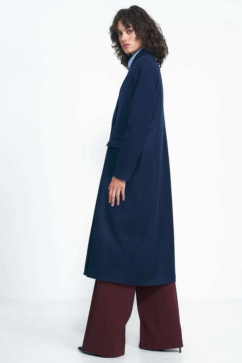 Double-Breasted Tailored Oversized Coat