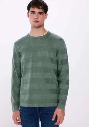 Double collar jumper - Green