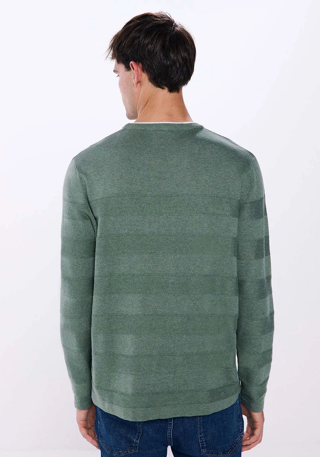 Double collar jumper - Green