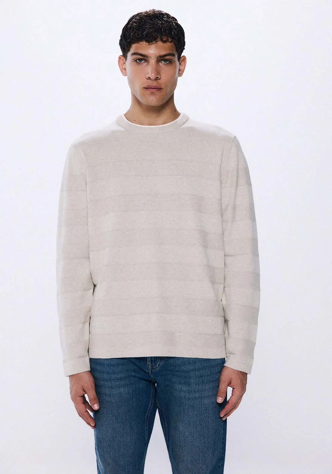 Double collar jumper - Grey / Silver
