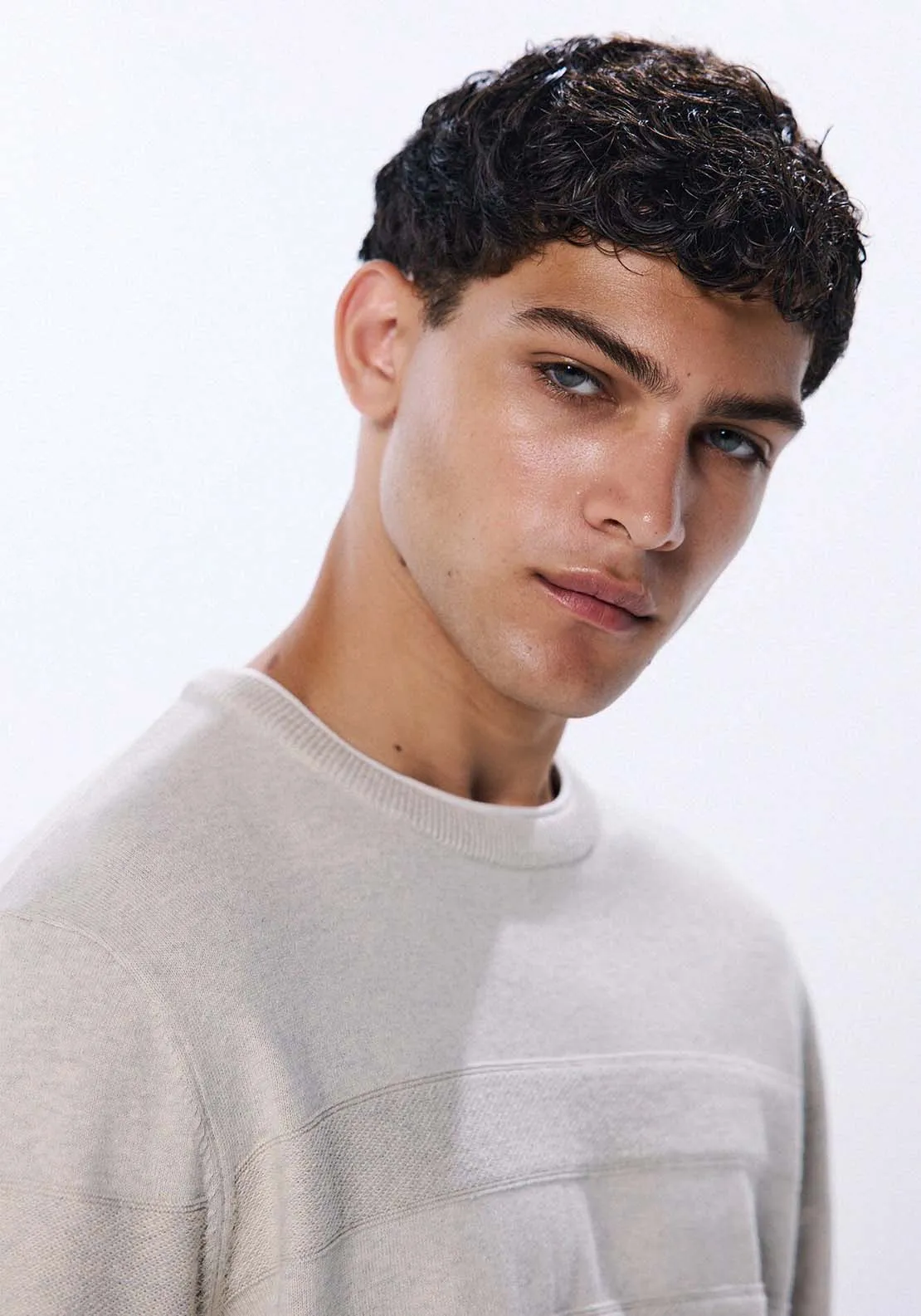 Double collar jumper - Grey / Silver