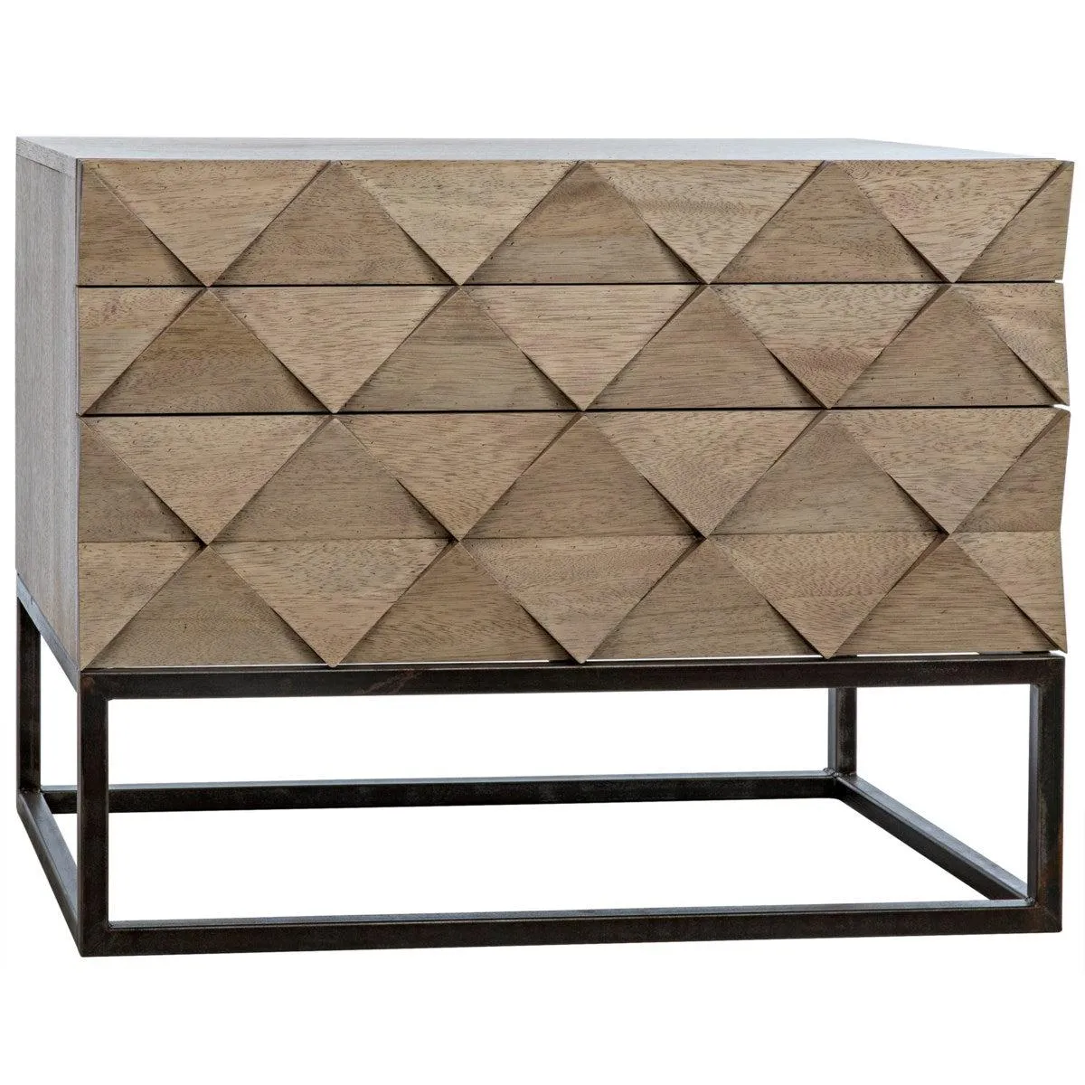 Draco Sideboard with Steel Stand, Washed Walnut