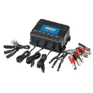 Draper 53172 6/12V 3 Bank Charger Station Dr-53172