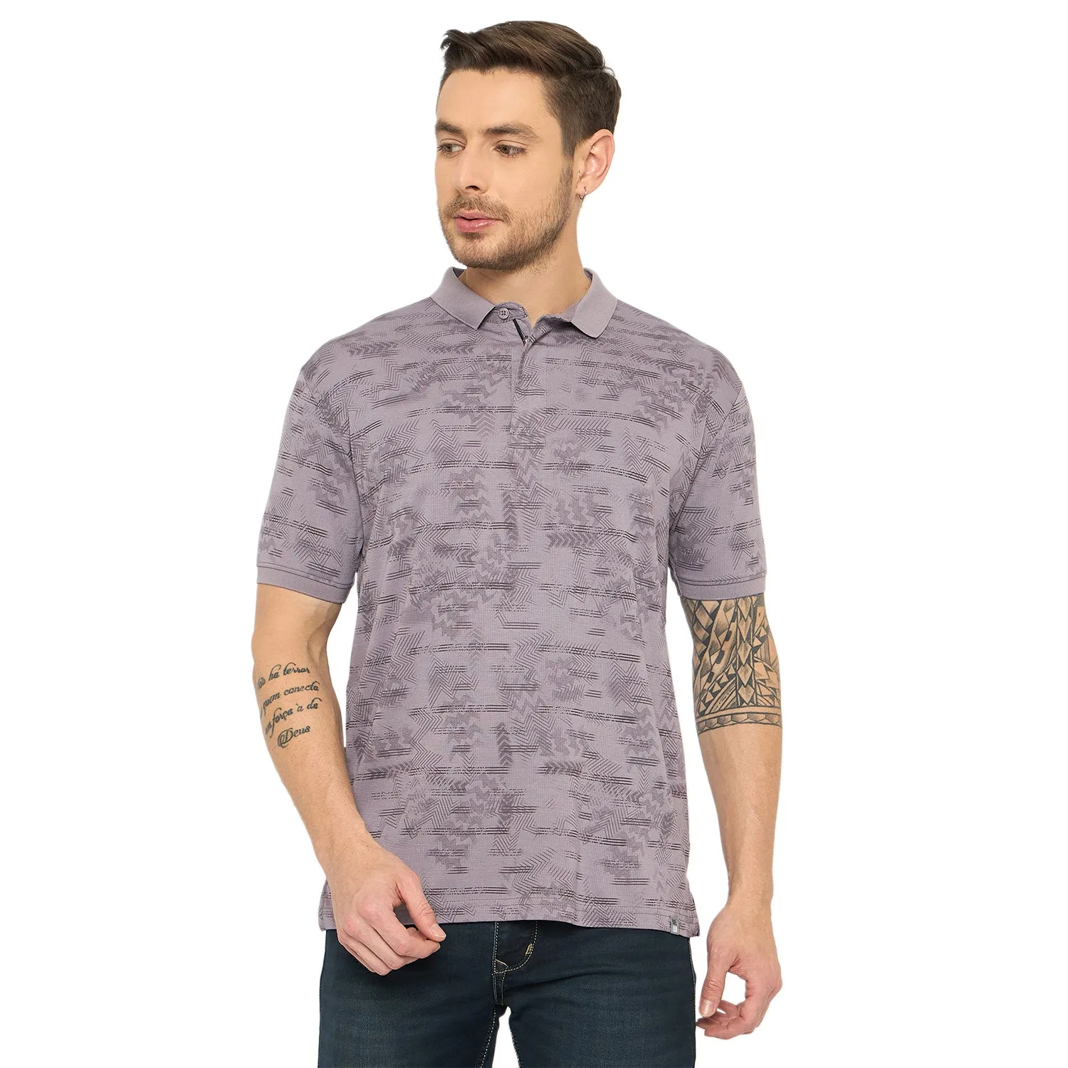 Duke Men Half Sleeve Cotton Tshirt (LF7408)