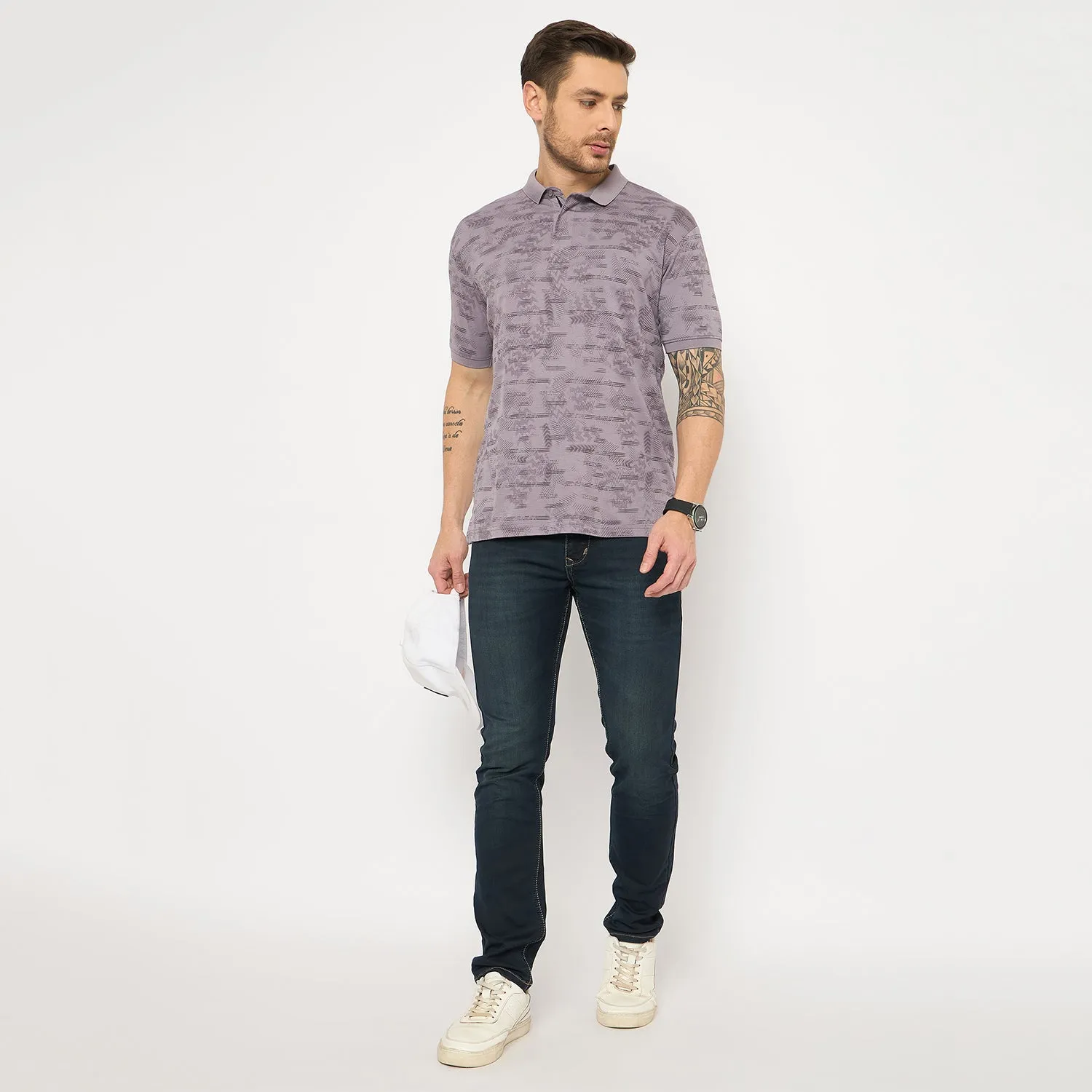 Duke Men Half Sleeve Cotton Tshirt (LF7408)