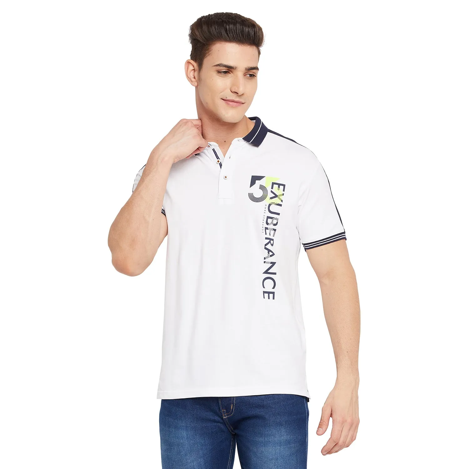 Duke Stardust Men Half Sleeve Cotton T-shirt (LF5207)