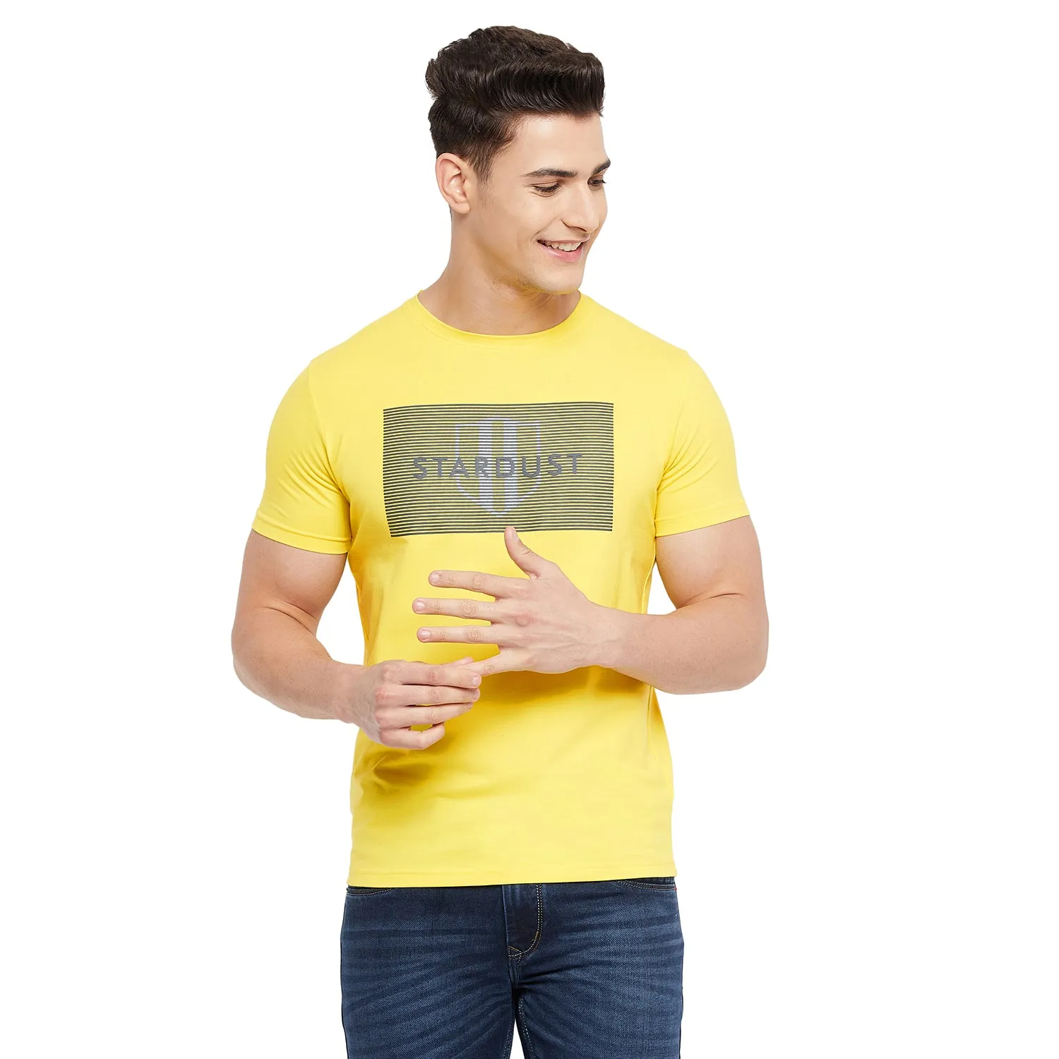 Duke Stardust Men Half Sleeve Cotton T-Shirt (LF5235)