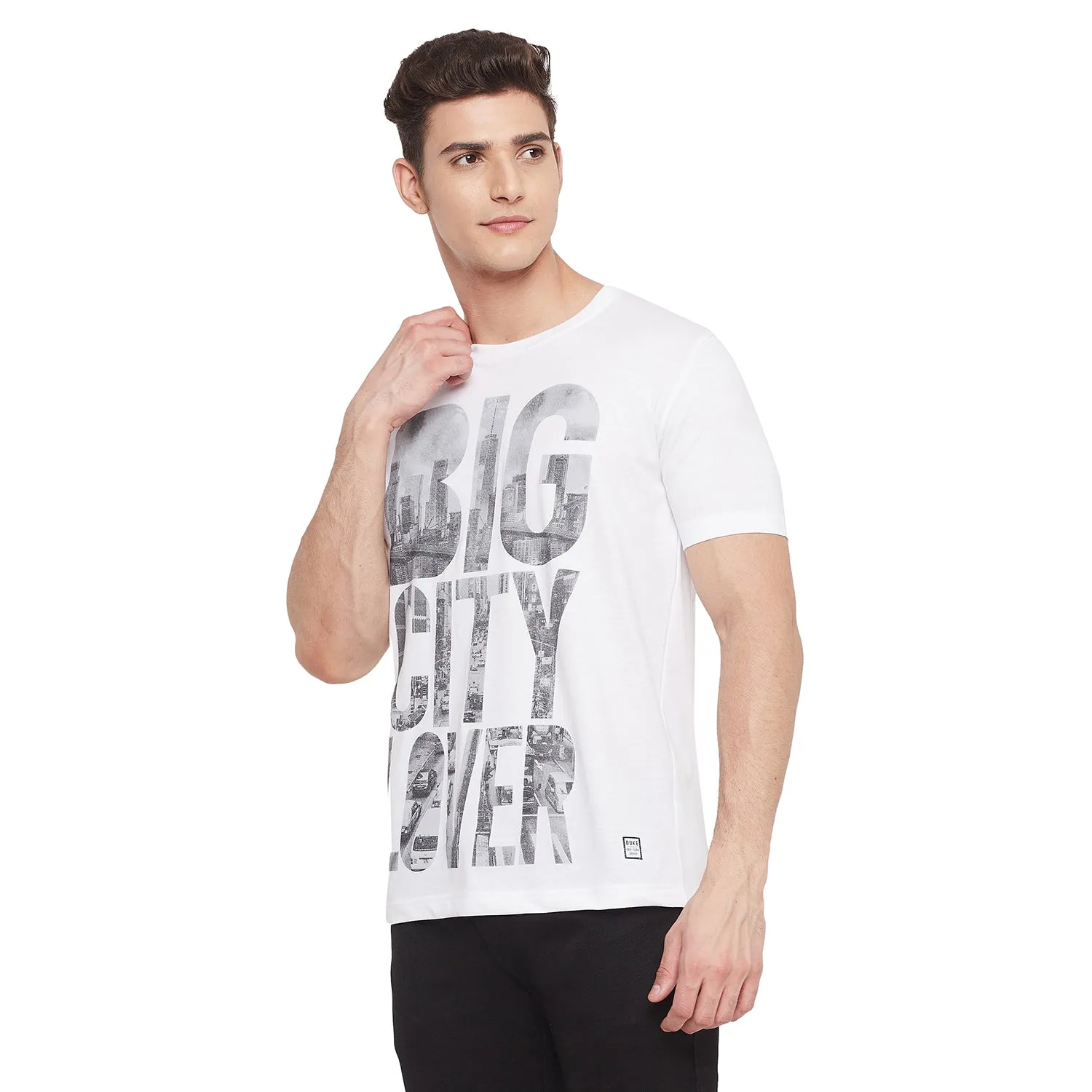 Duke Stardust Men Half Sleeve Cotton T-shirt (LF5255)