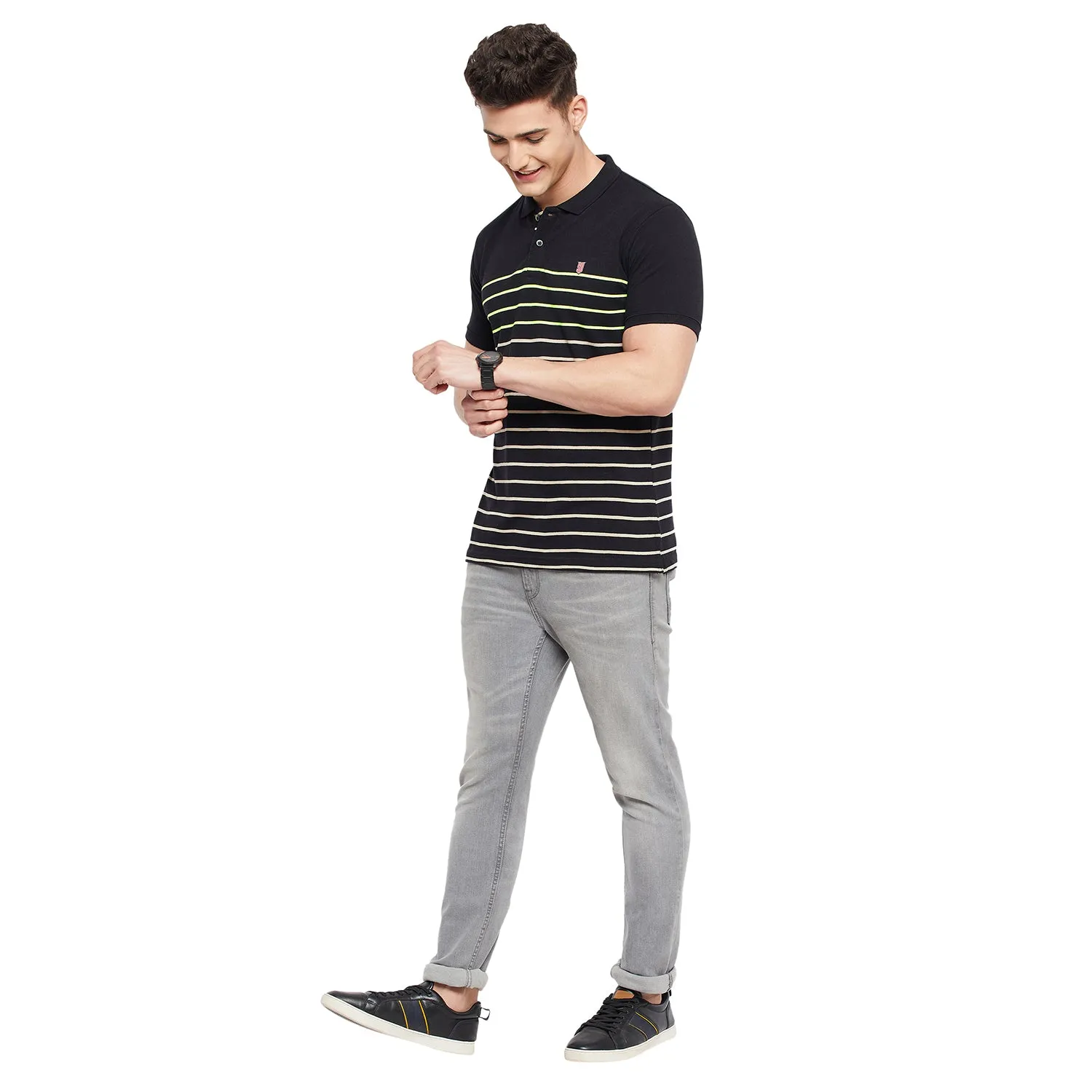 Duke Stardust Men Half Sleeve Cotton T-Shirt (LF5296)