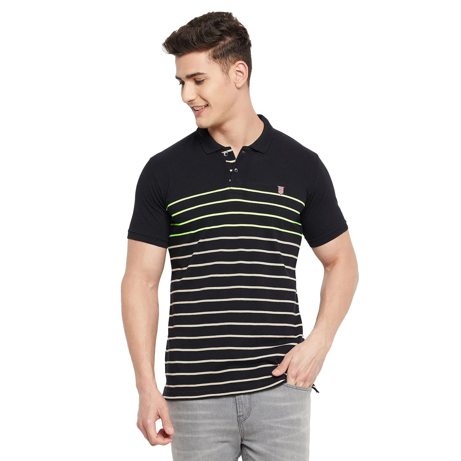 Duke Stardust Men Half Sleeve Cotton T-Shirt (LF5296)