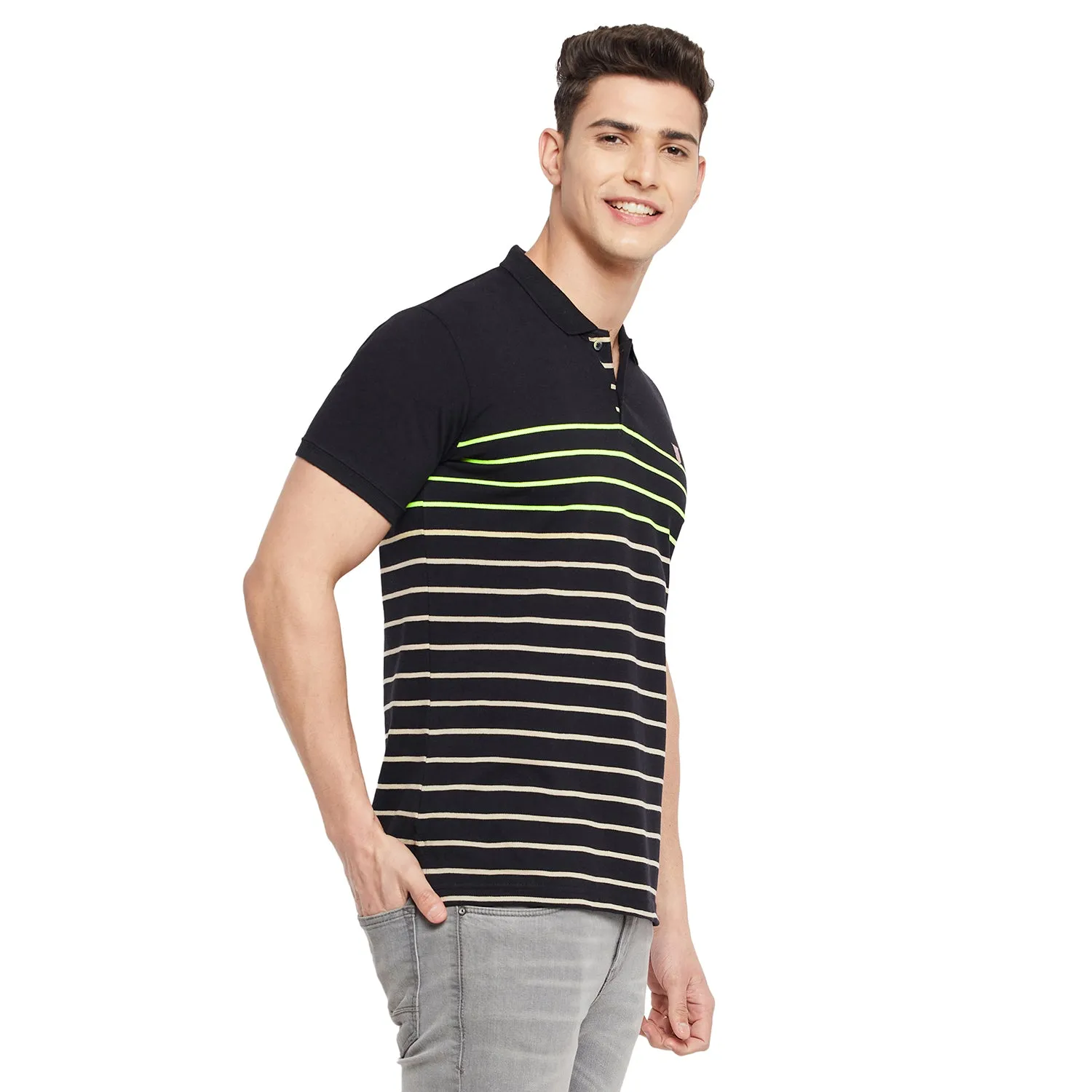 Duke Stardust Men Half Sleeve Cotton T-Shirt (LF5296)