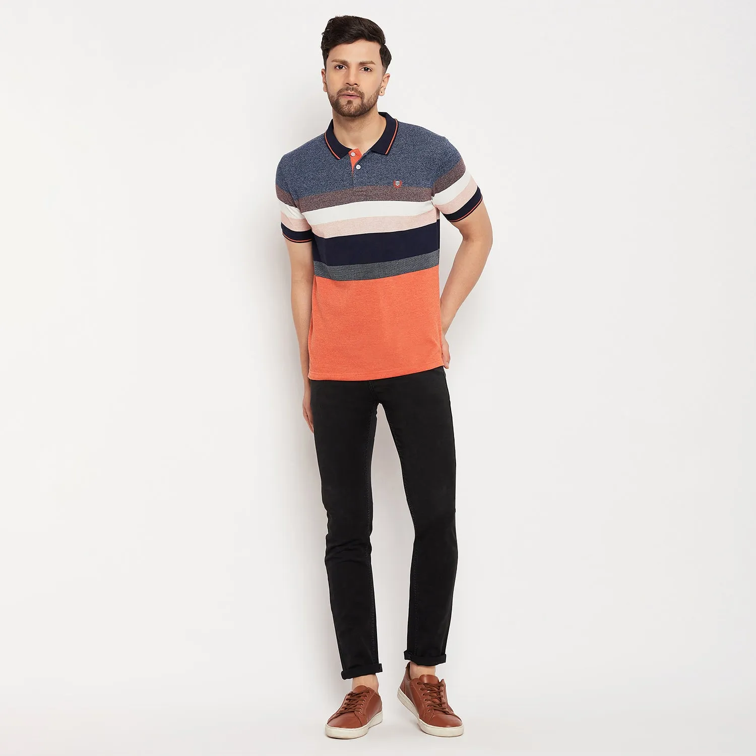 Duke Stardust Men Half Sleeve Cotton T-shirt (LF7005)