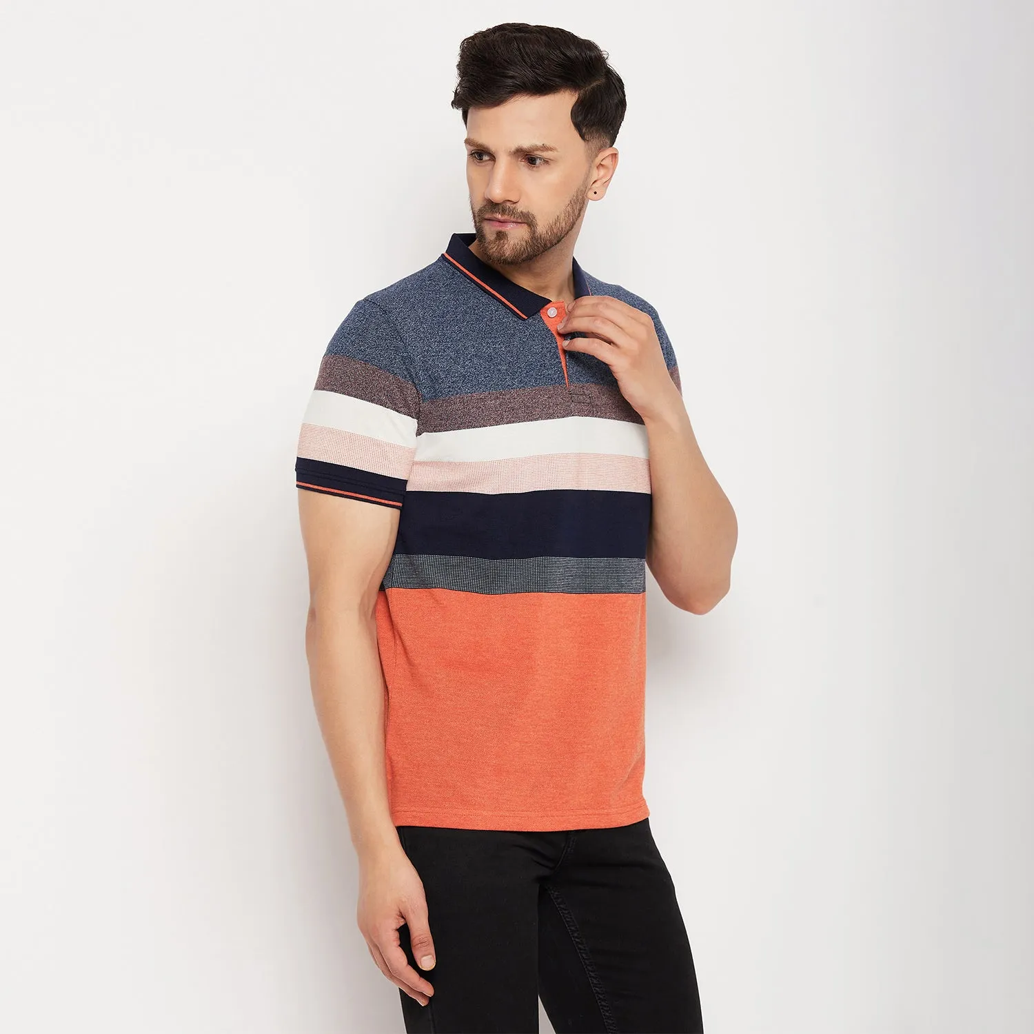 Duke Stardust Men Half Sleeve Cotton T-shirt (LF7005)
