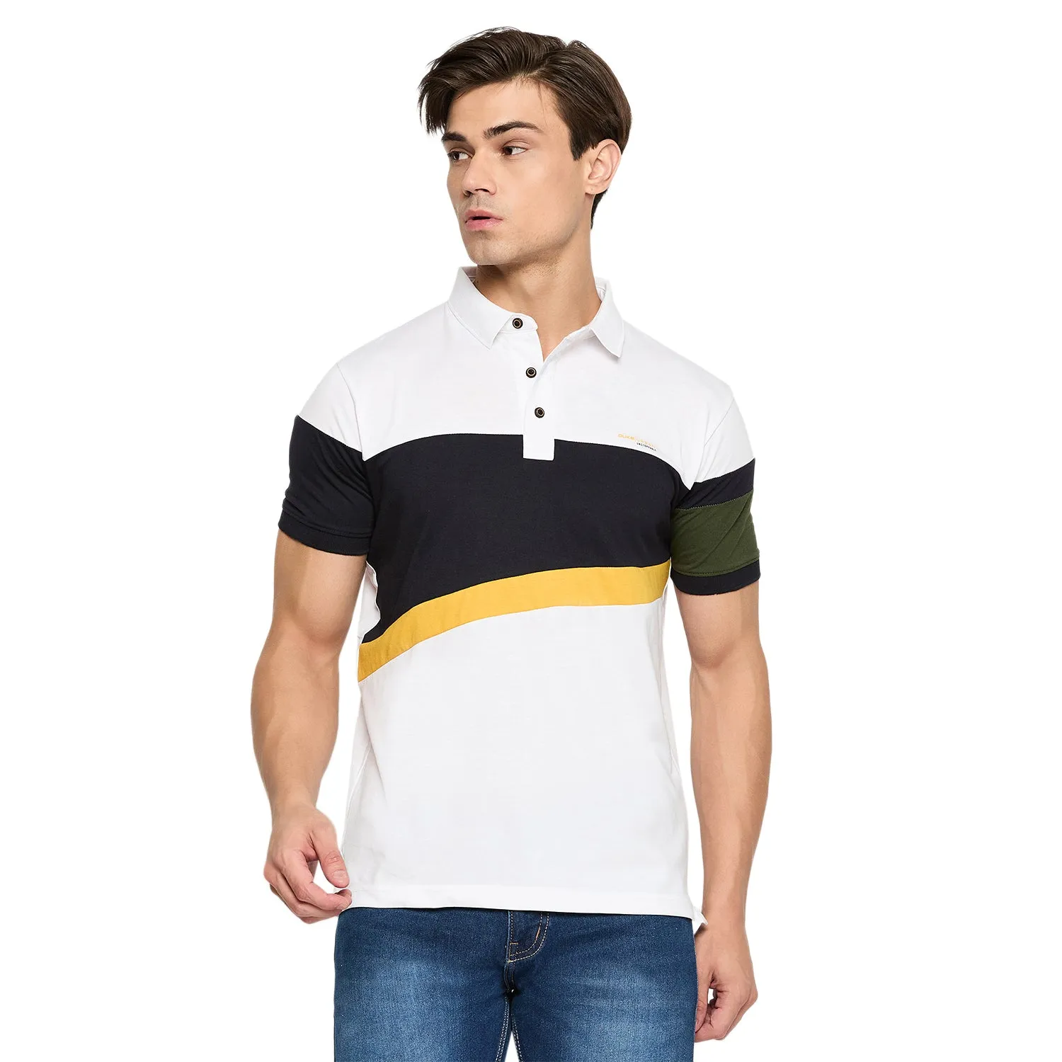 Duke Stardust Men Half Sleeve Cotton T-shirt (LF7257)