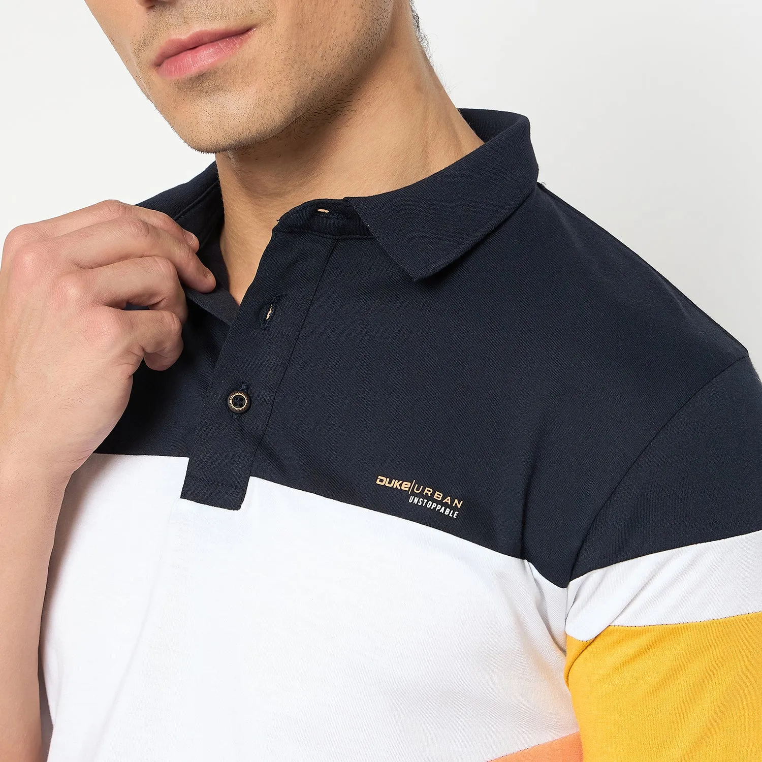 Duke Stardust Men Half Sleeve Cotton T-shirt (LF7257)