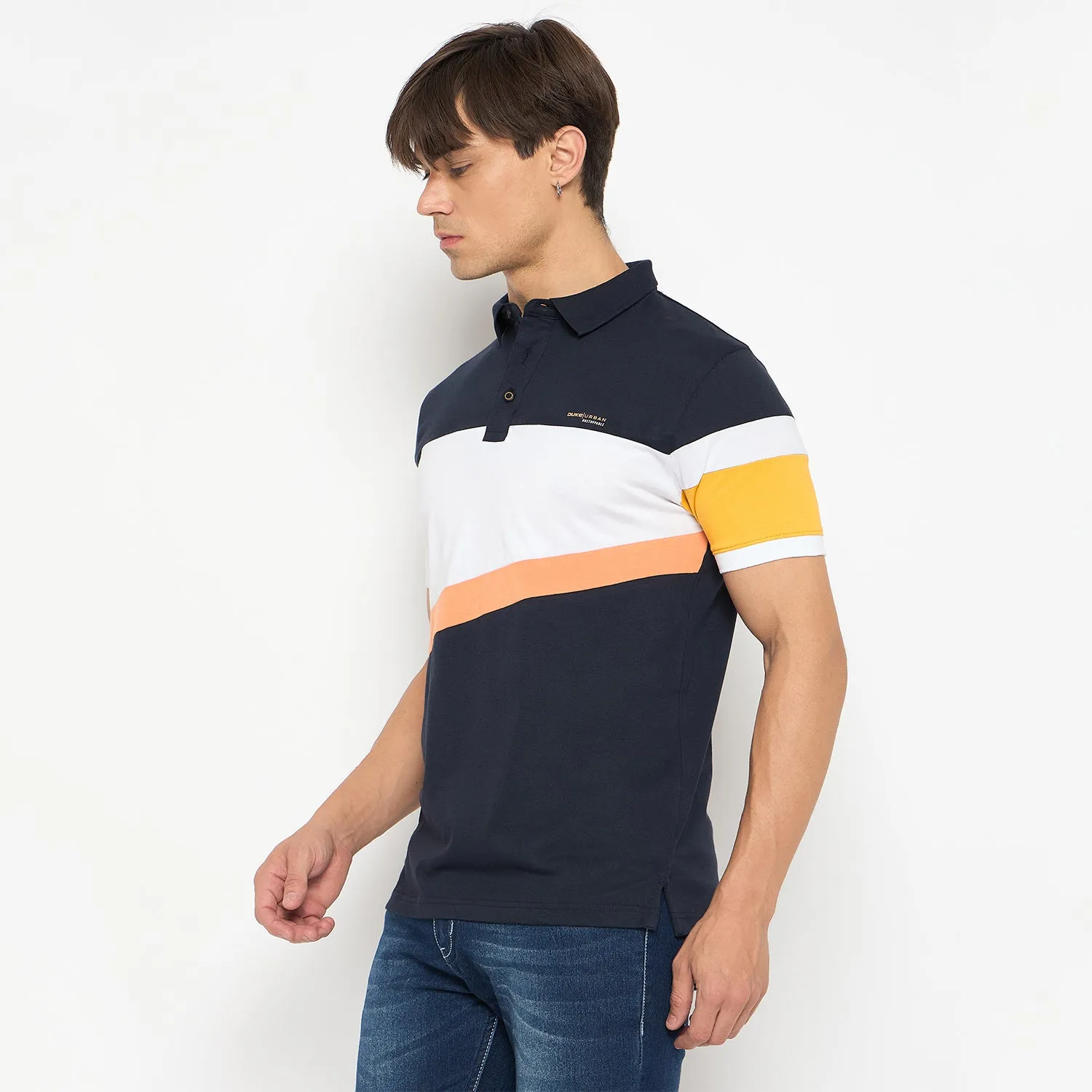 Duke Stardust Men Half Sleeve Cotton T-shirt (LF7257)