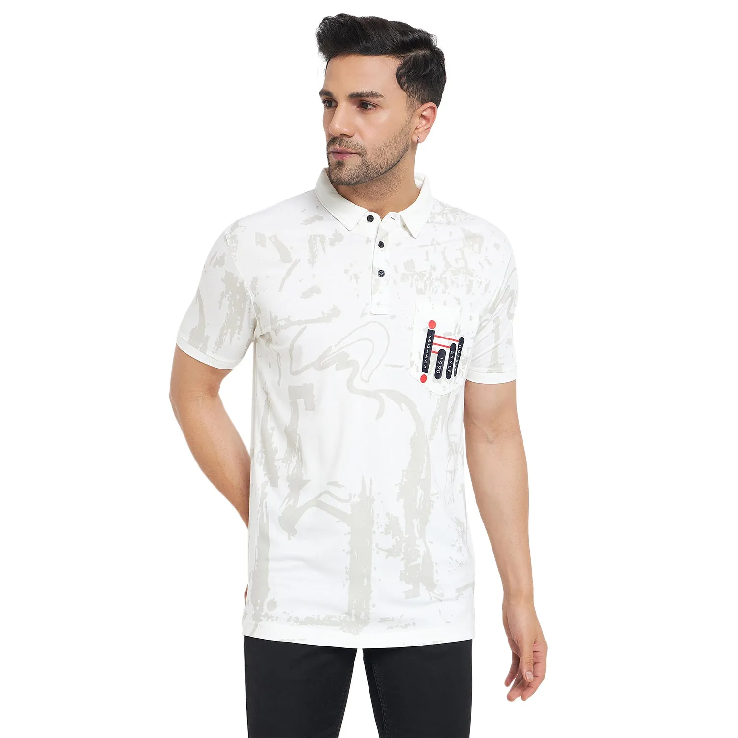 Duke Stardust Men Half Sleeve Cotton T-shirt (MLF7118)