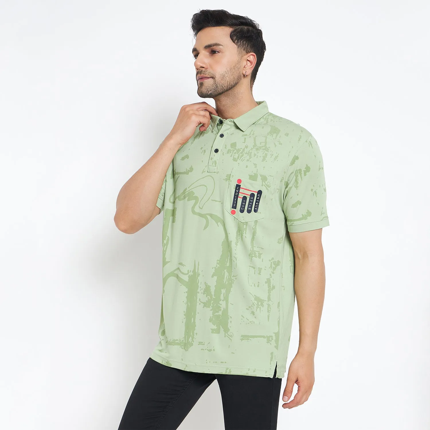 Duke Stardust Men Half Sleeve Cotton T-shirt (MLF7118)