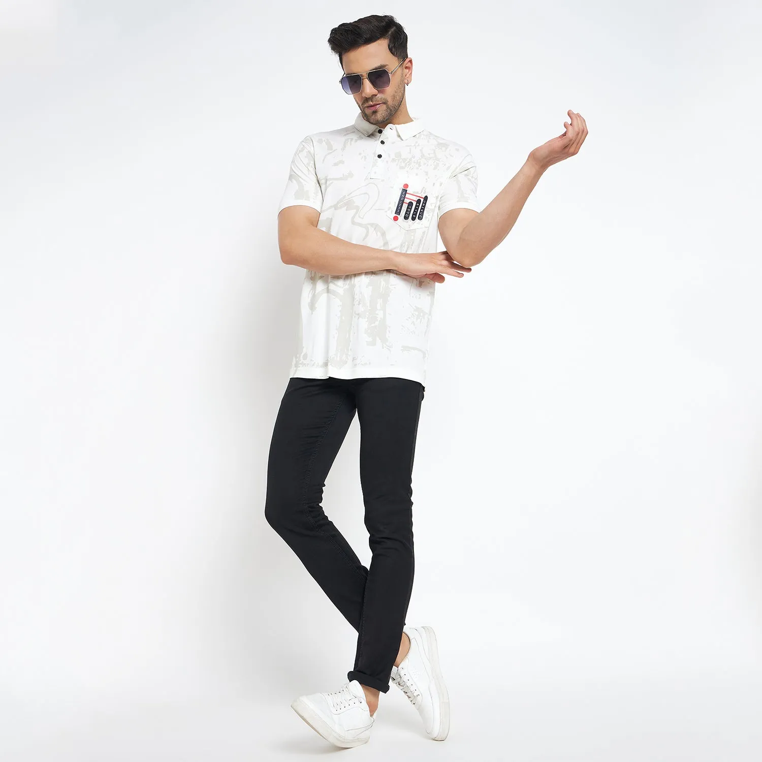 Duke Stardust Men Half Sleeve Cotton T-shirt (MLF7118)