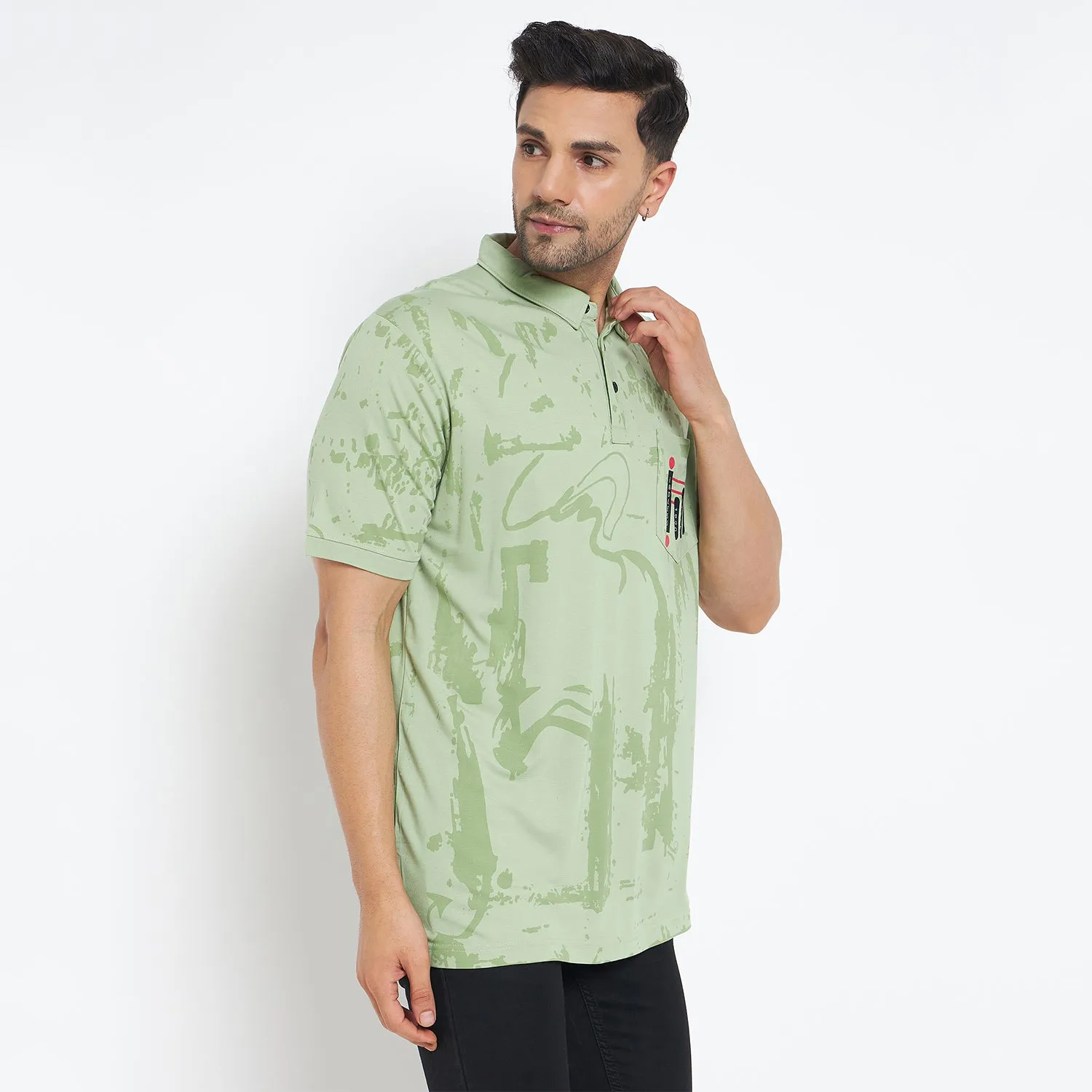 Duke Stardust Men Half Sleeve Cotton T-shirt (MLF7118)