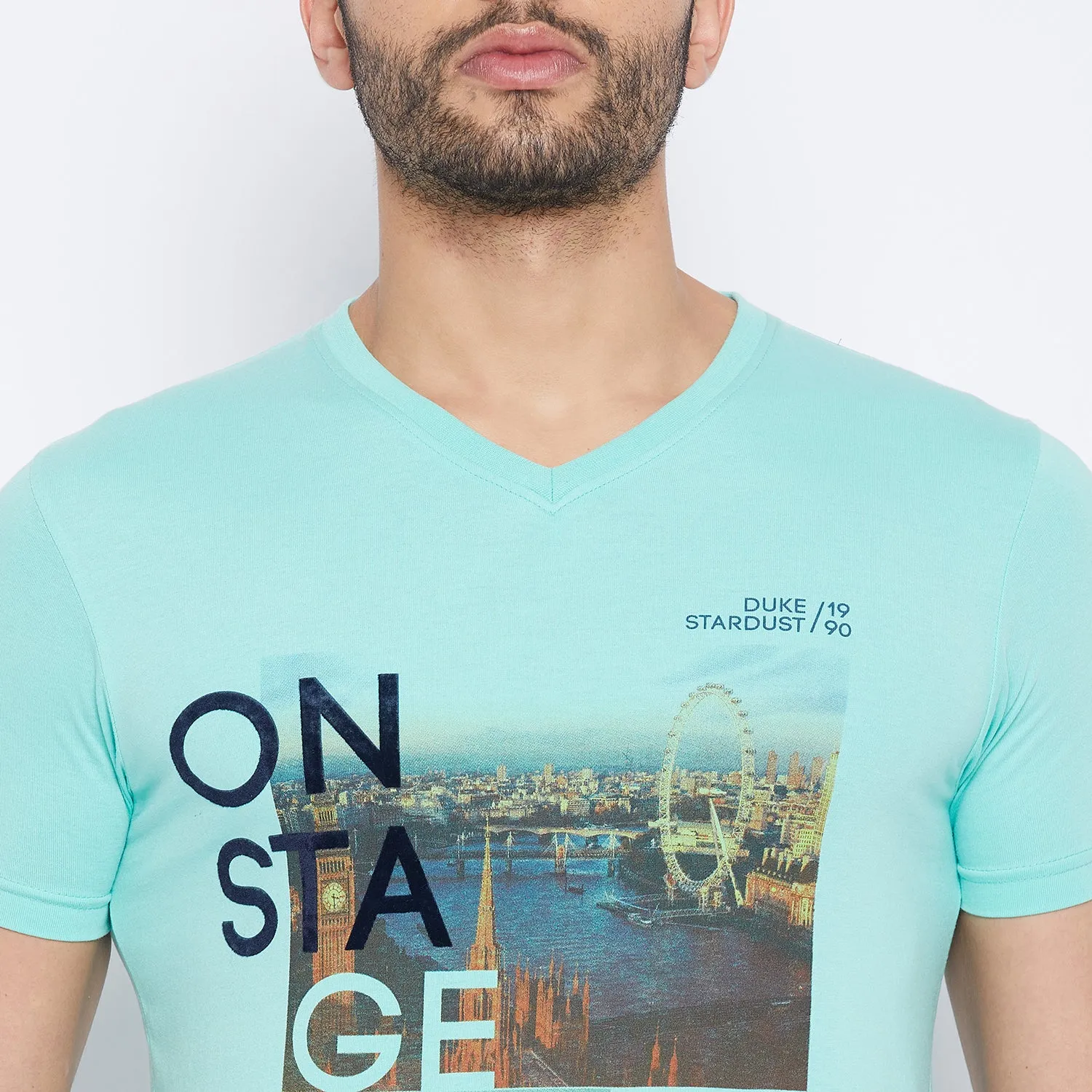 Duke Stardust Men Half Sleeve Cotton T-shirt (MTLF229)