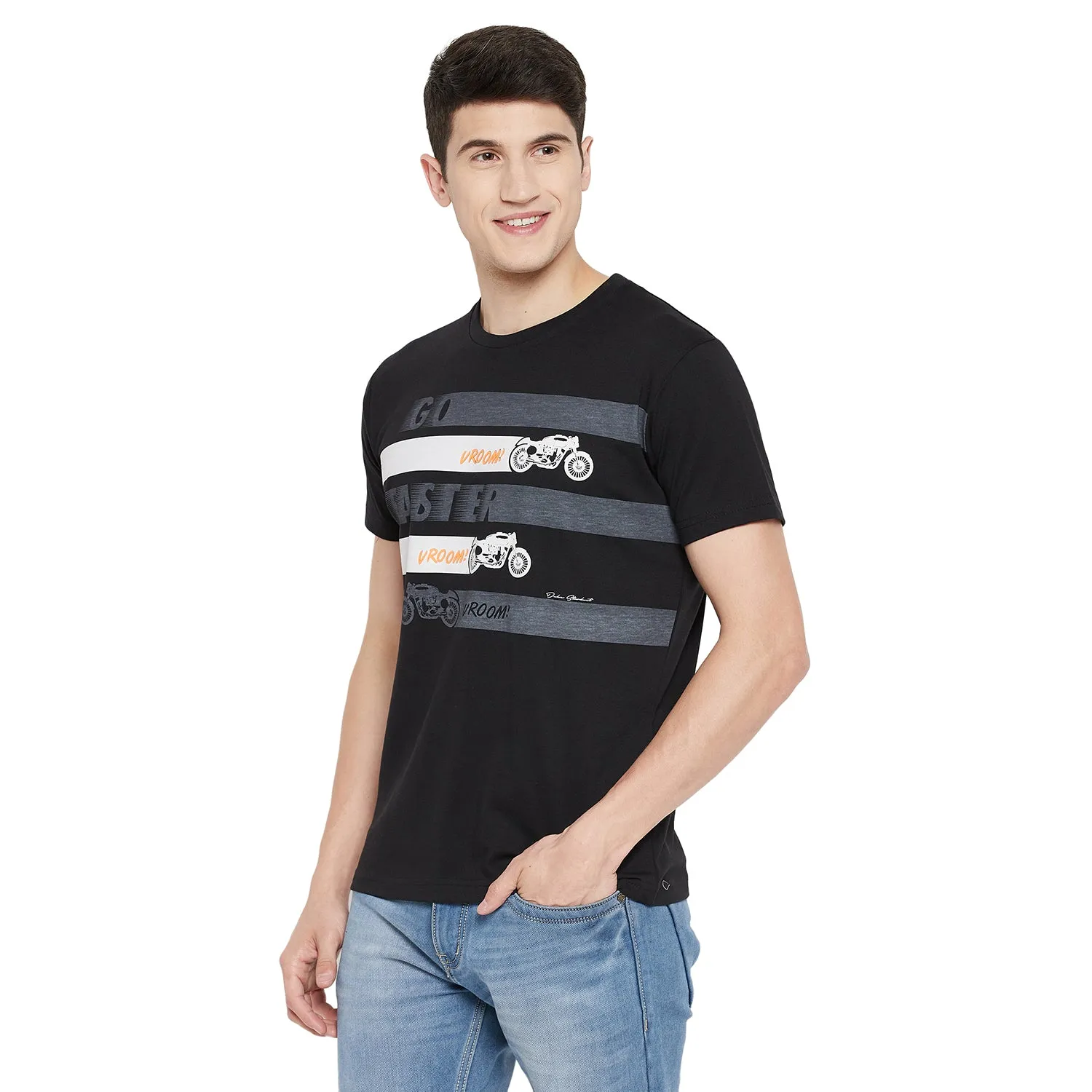 Duke Stardust Men Half Sleeve Cotton T-Shirt (MTLF334)