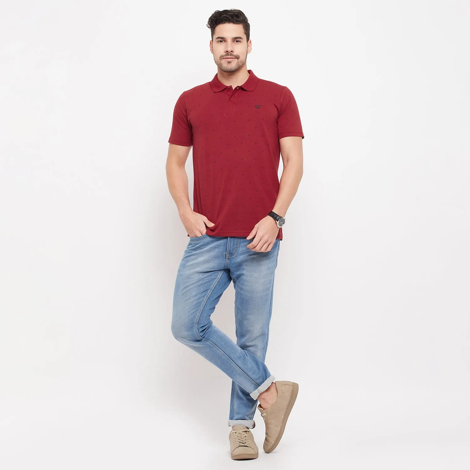 Duke Stardust Men Half Sleeve Cotton T-shirt (SD62)