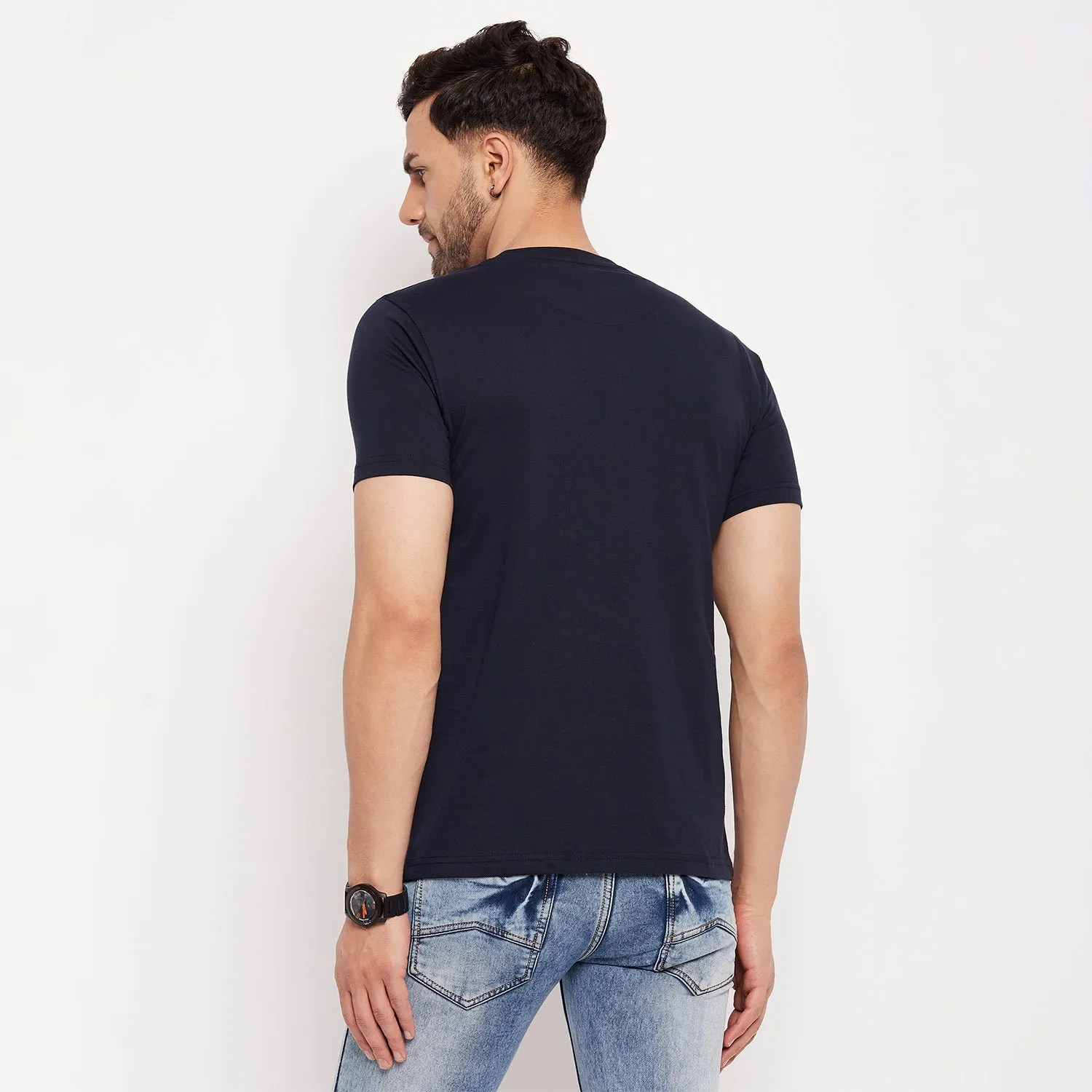 Duke Stardust Men Half Sleeve Round Neck Cotton T-shirt (LF5807)