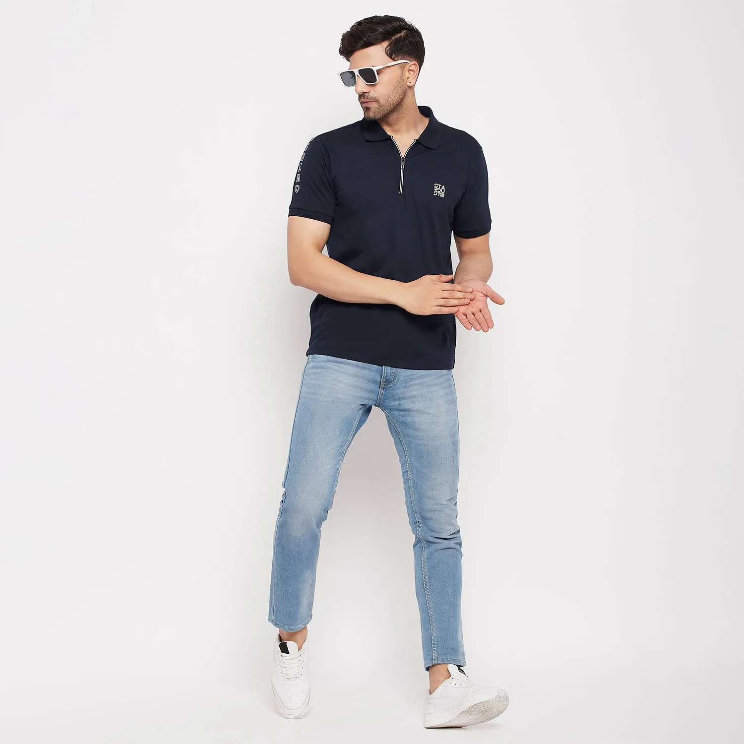 Duke Stardust Men Polo Neck Half Sleeve Cotton T-shirt (LF5783)