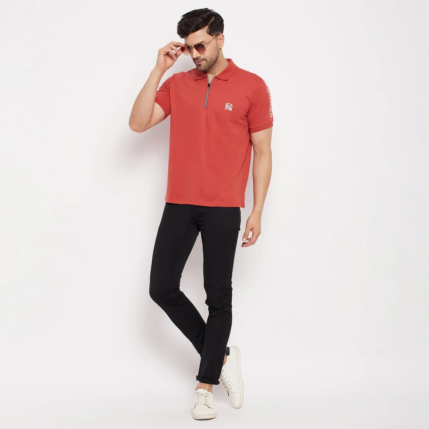 Duke Stardust Men Polo Neck Half Sleeve Cotton T-shirt (LF5783)