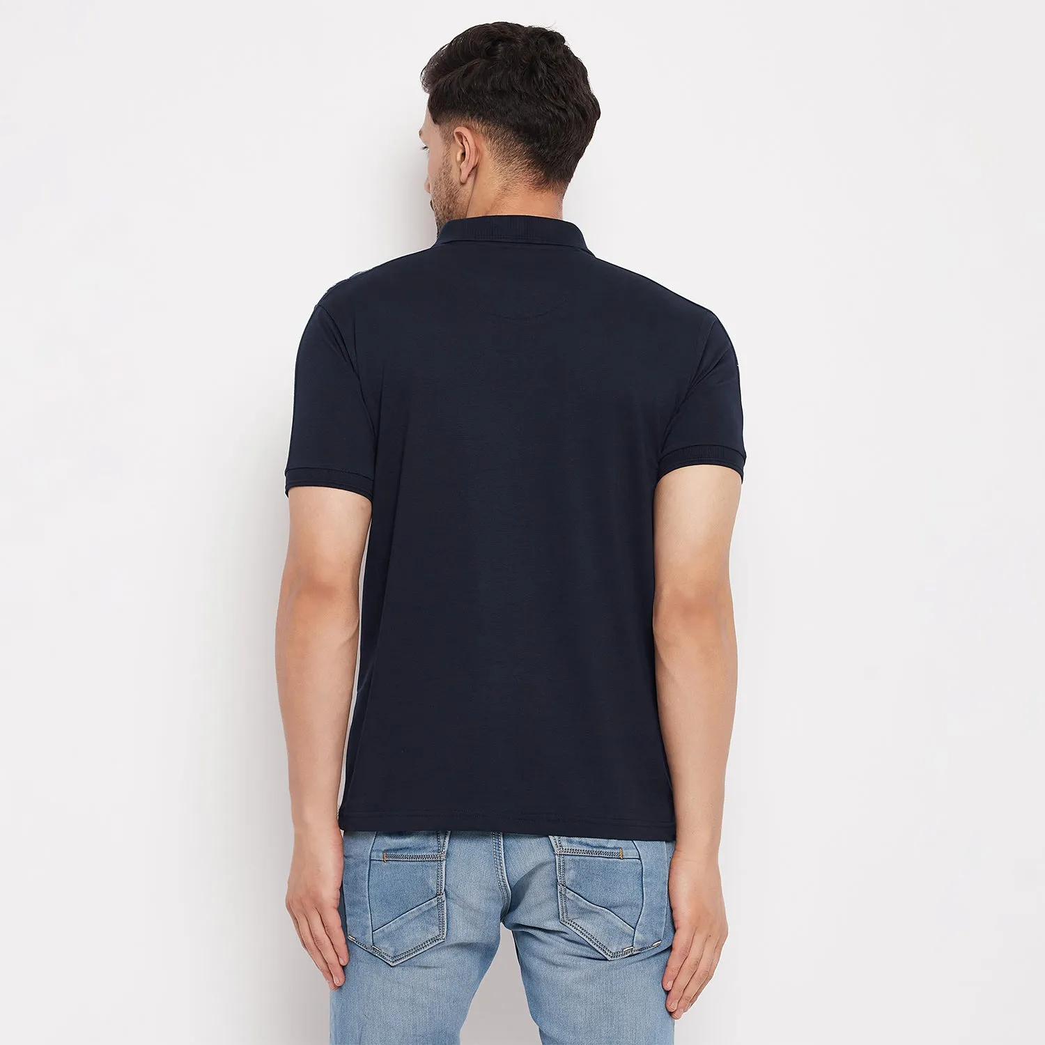 Duke Stardust Men Polo Neck Half Sleeve Cotton T-shirt (LF5783)