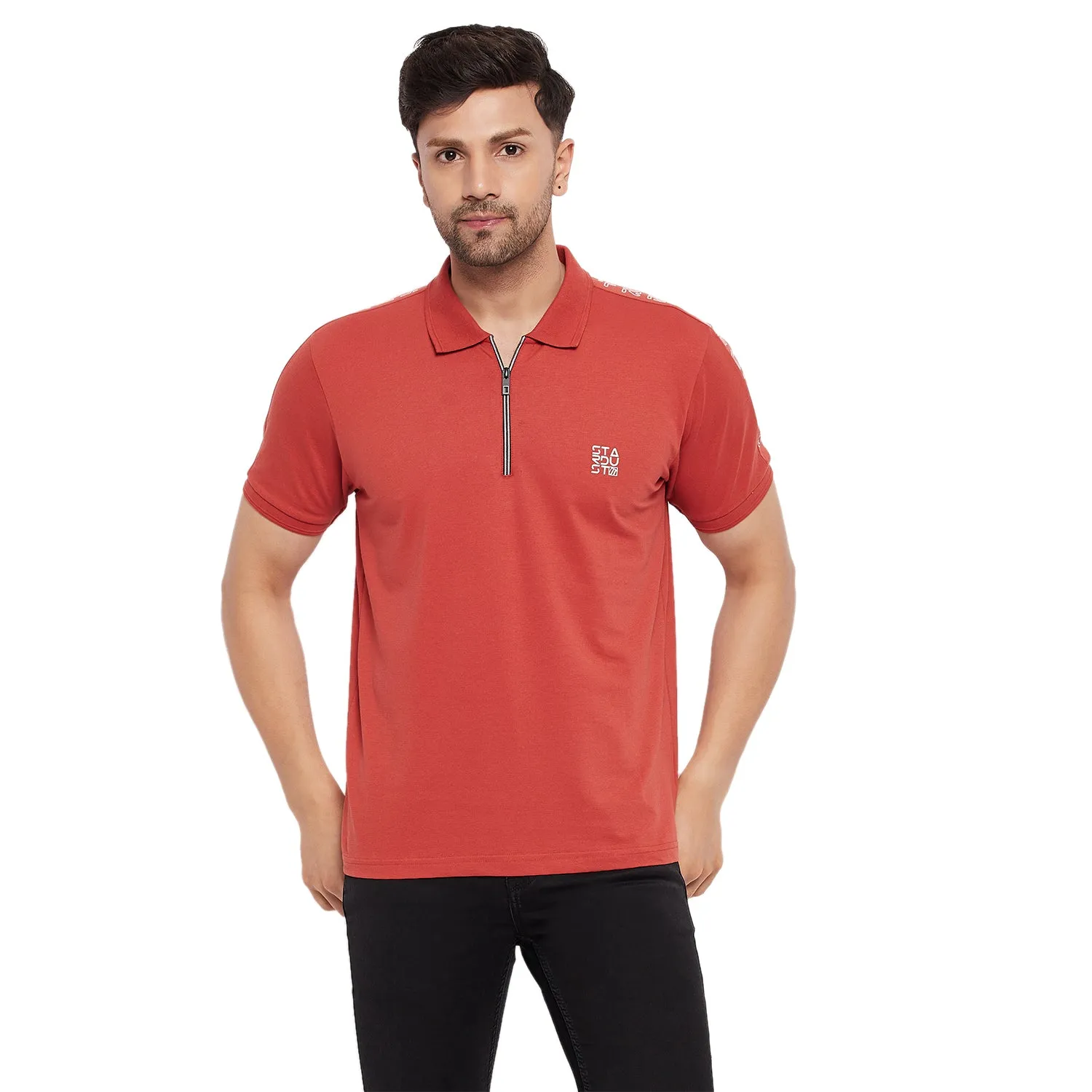 Duke Stardust Men Polo Neck Half Sleeve Cotton T-shirt (LF5783)