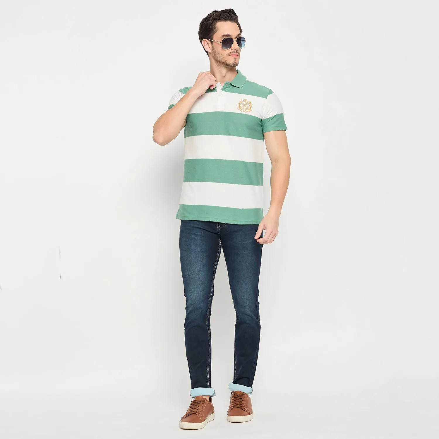 Duke Strardust Men Half Sleeve Cotton T-shirt (LF7198S)