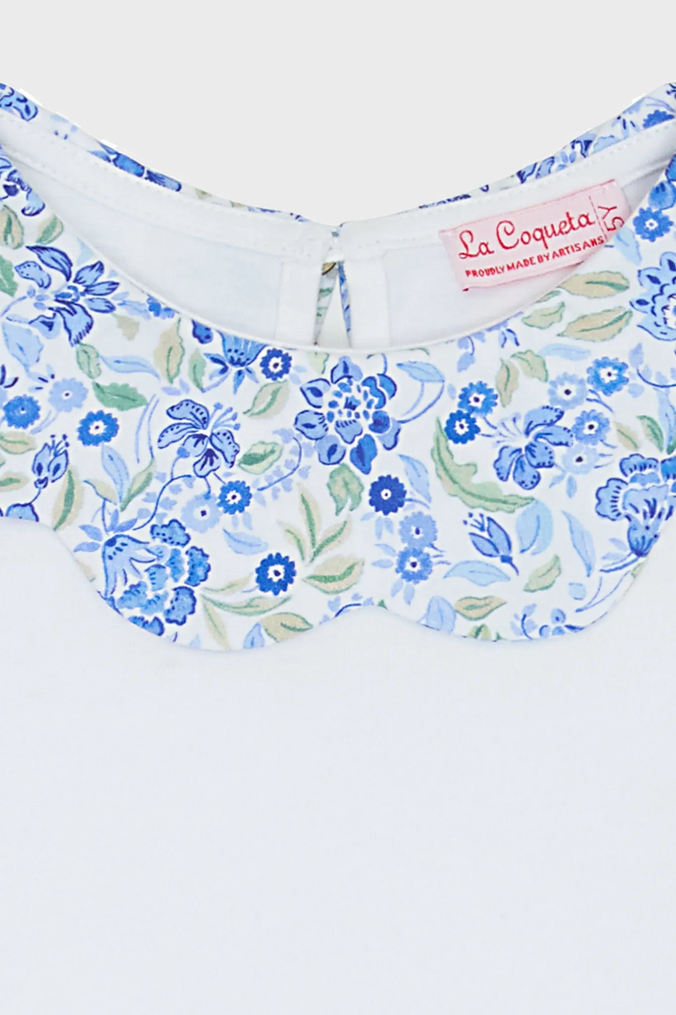 Dusty Blue Floral Analia Top